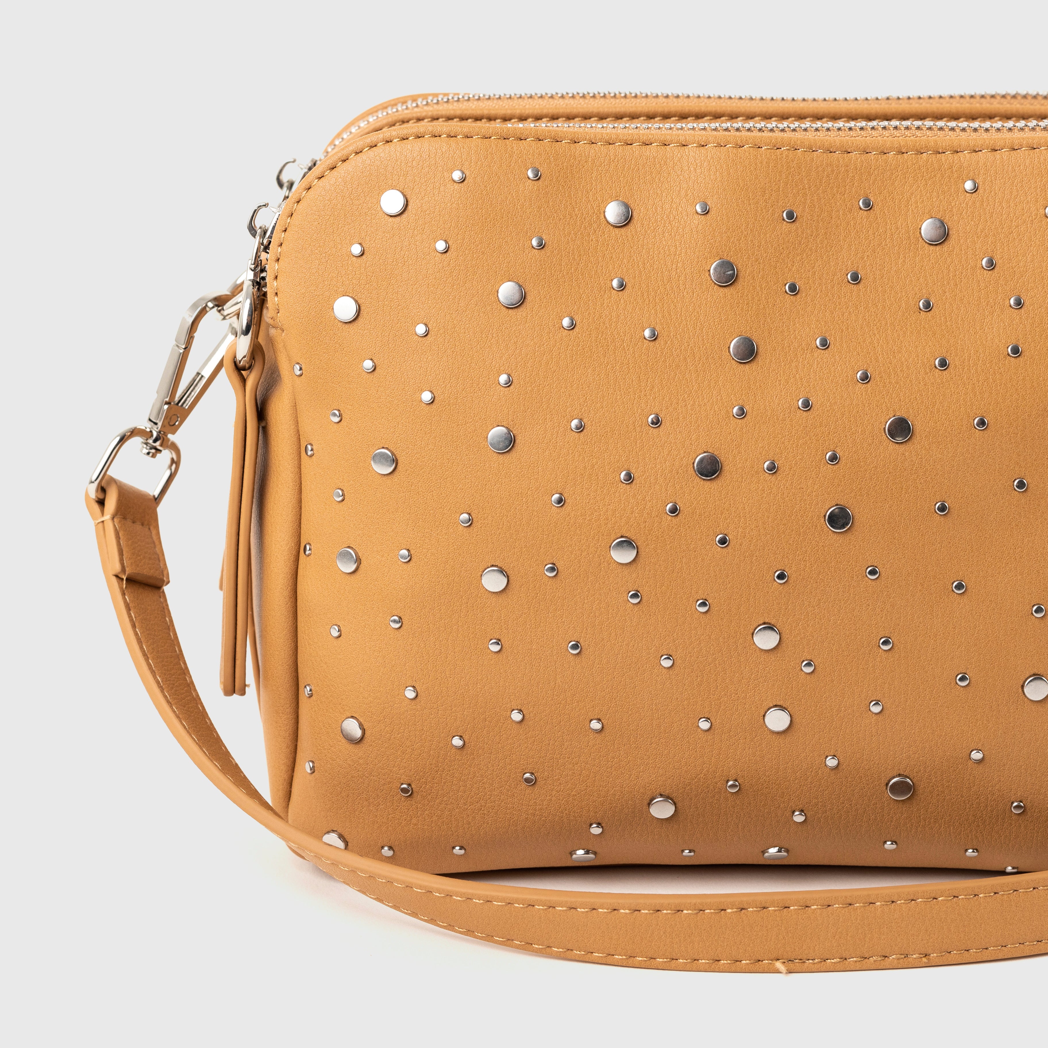 Stylish Galaxy Crossbody Bag in Taupe - Perfect for Travel, Shopping & Everyday Use