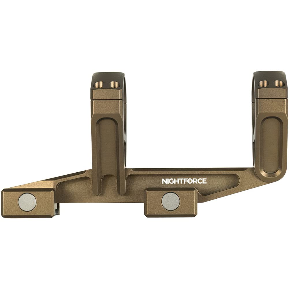 NightForce UltraMount 34mm 0 MOA Lightweight Durable One-Piece Scope Ring Mount for Rifles - Perfect for Hunting, Shooting Range & Long-Range Precision Optics