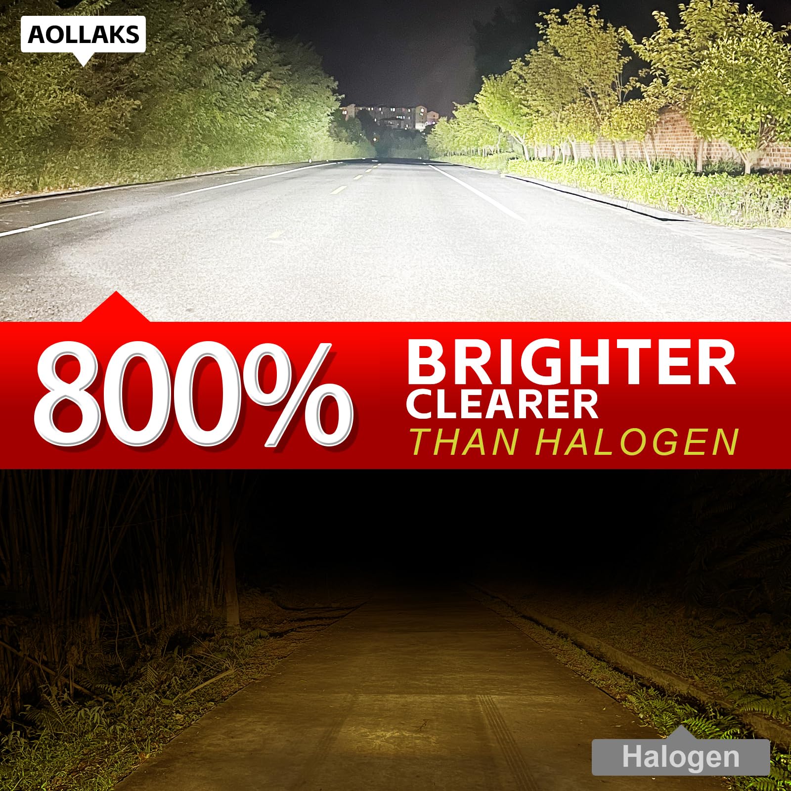 Upgraded H4/9003/HB2 LED Light Bulb - 800% Brighter 34000LM 6500K White High/Low Beam - Plug & Play, No Adapter Needed - Perfect for Cars, Trucks, Motorcycles & Fog Lights - Pack of 2 - Ideal for Night Driving & Off-Road Adventures