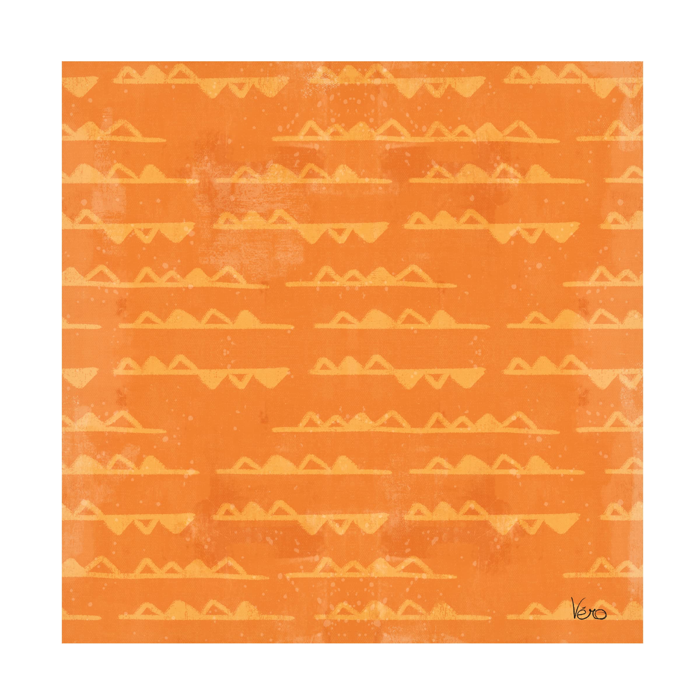 Trademark Fine Art 'Good Vibes Pattern III' Canvas Wall Art by Veronique Charron - Modern Abstract Painting for Living Room, Bedroom & Office Decor