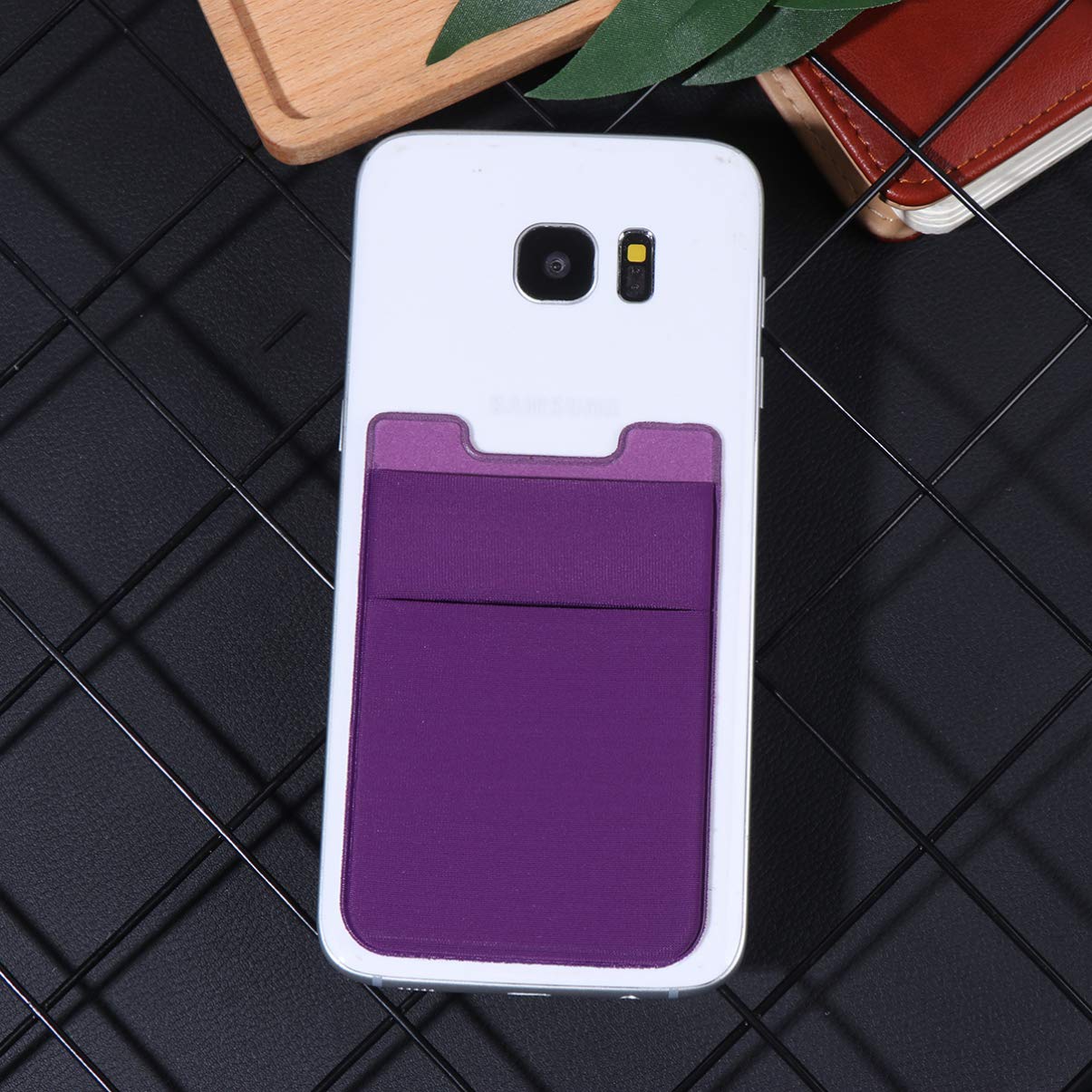 Hemobllo 2pcs Purple Phone Holder for Car & Parking Card - Perfect for Driving