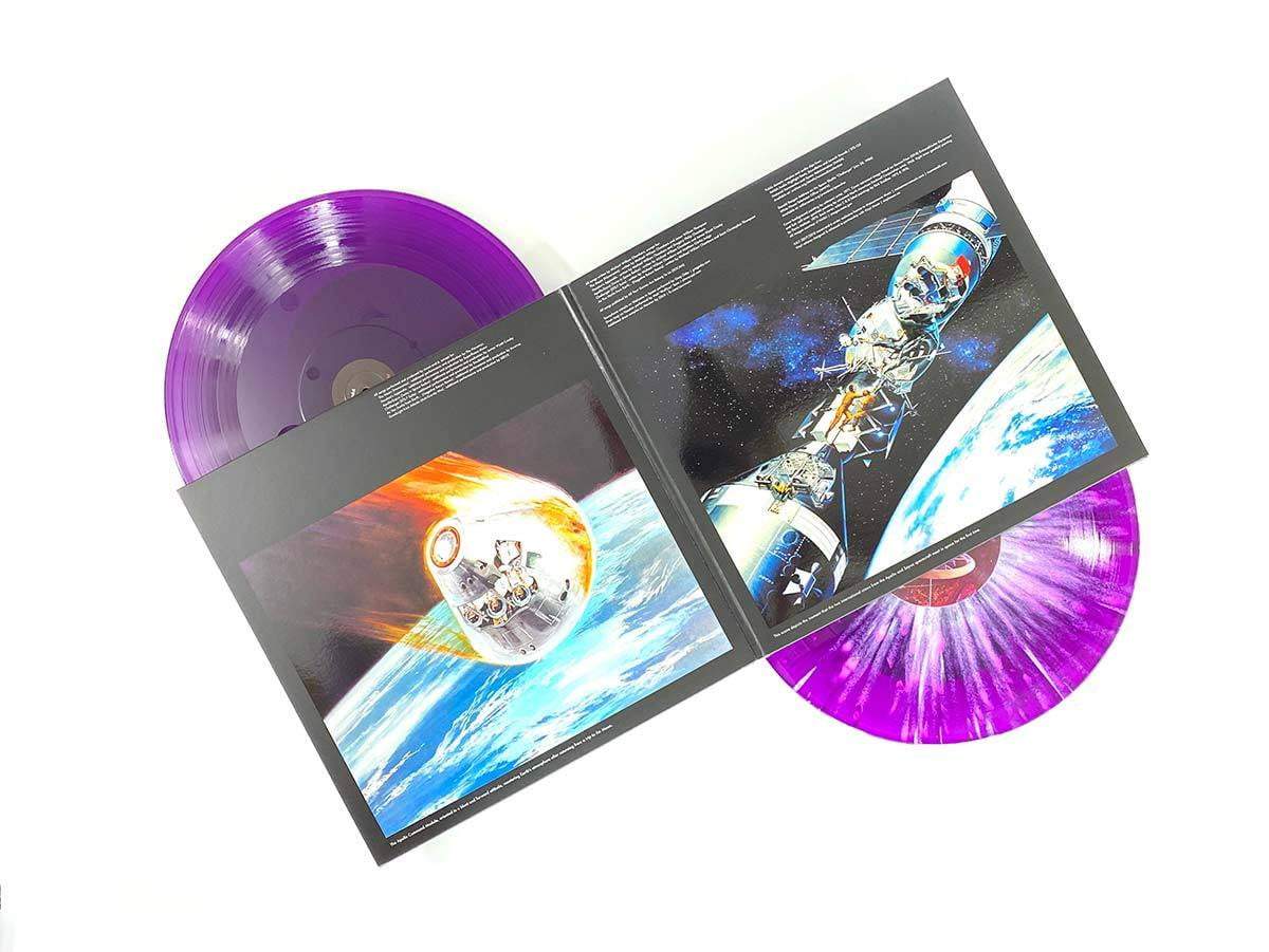 Moon & 6 Histories of American Space Travel - Deluxe Etching 2xLP Vinyl Record | NASA Space Exploration Music Collection | Perfect for Audiophiles & Space Enthusiasts