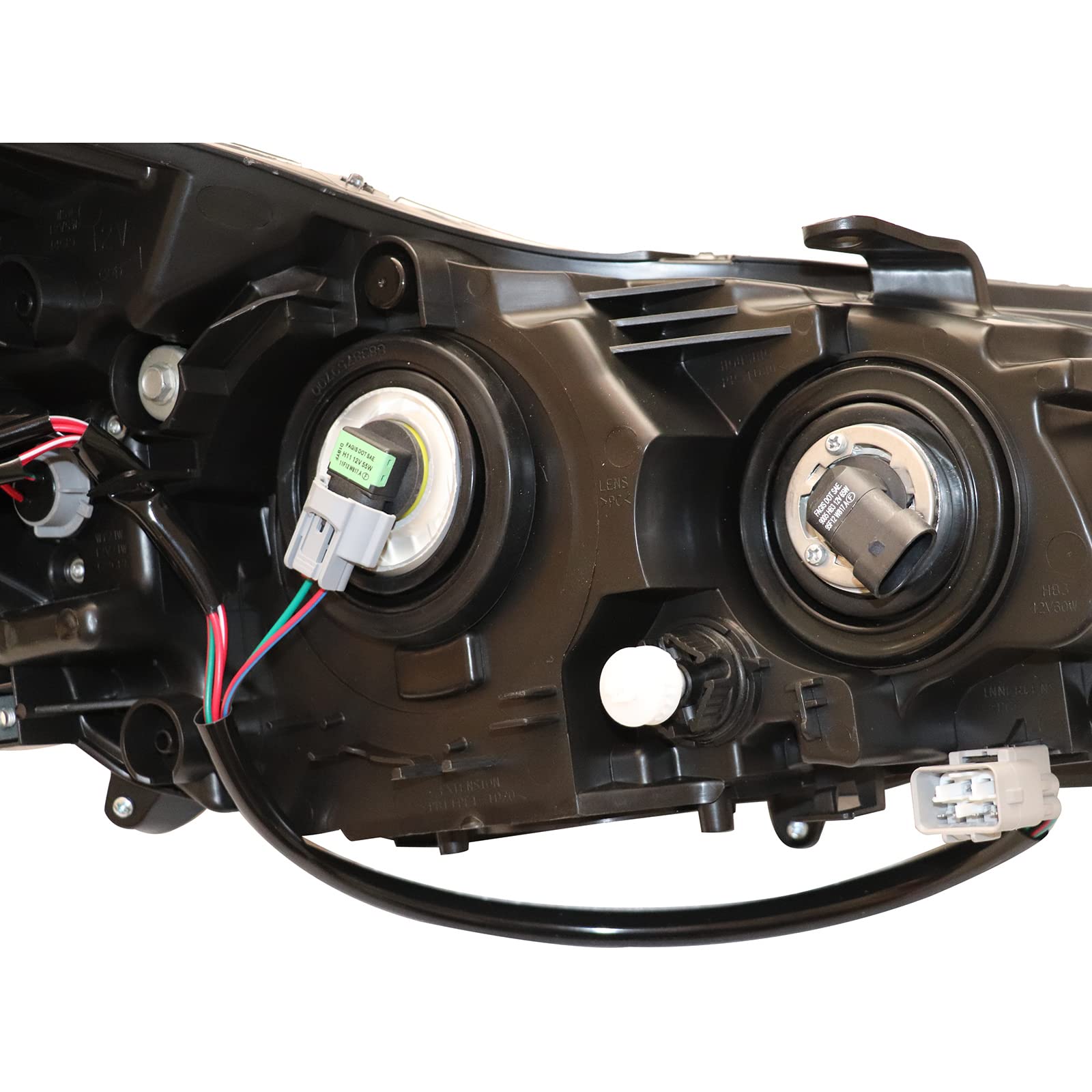 2012-2014 Subaru Impreza & XV Crosstrek Left Driver Side Headlight Assembly - Black Housing Halogen Headlamp with Clear Lens | Replacement for Damaged Headlights | Perfect for Night Driving & Auto Restoration Projects