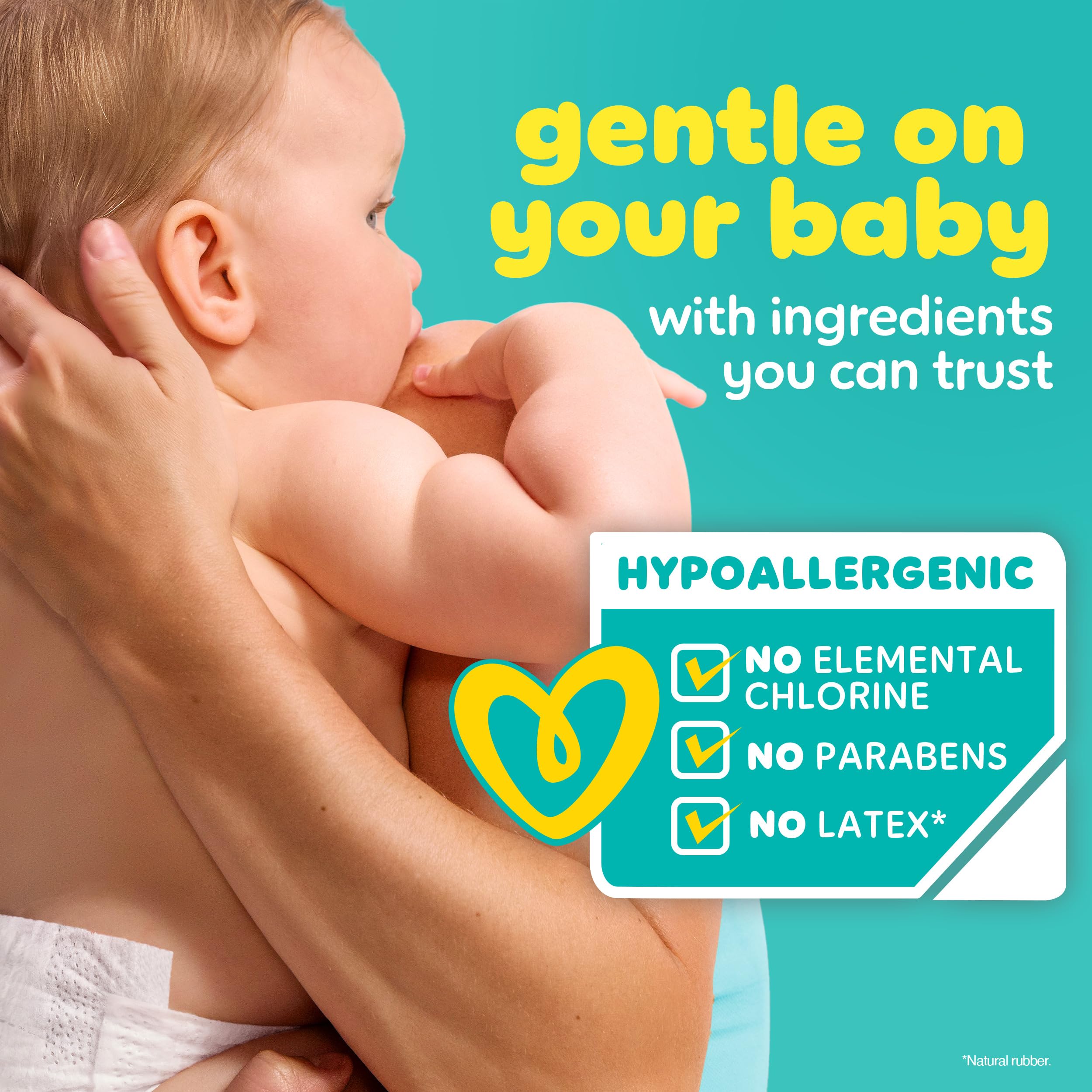 Pampers Baby Dry Disposable Diapers Size 4 (150 Count) - Super Absorbent Overnight Protection for Babies - Perfect for Daycare, Travel & Nighttime Use