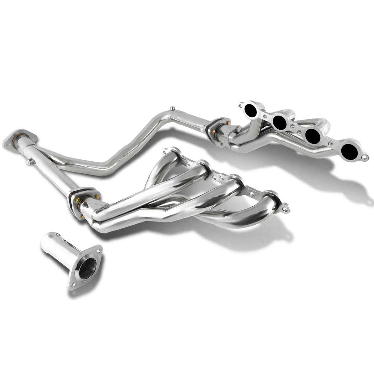 07-13 Chevy Silverado Avalanche & 06-14 GMC Yukon Long Tube Exhaust Header with Y-Pipe - Stainless Steel Performance Headers for Improved Engine Power & Sound - Perfect for Off-Roading & Truck Upgrades