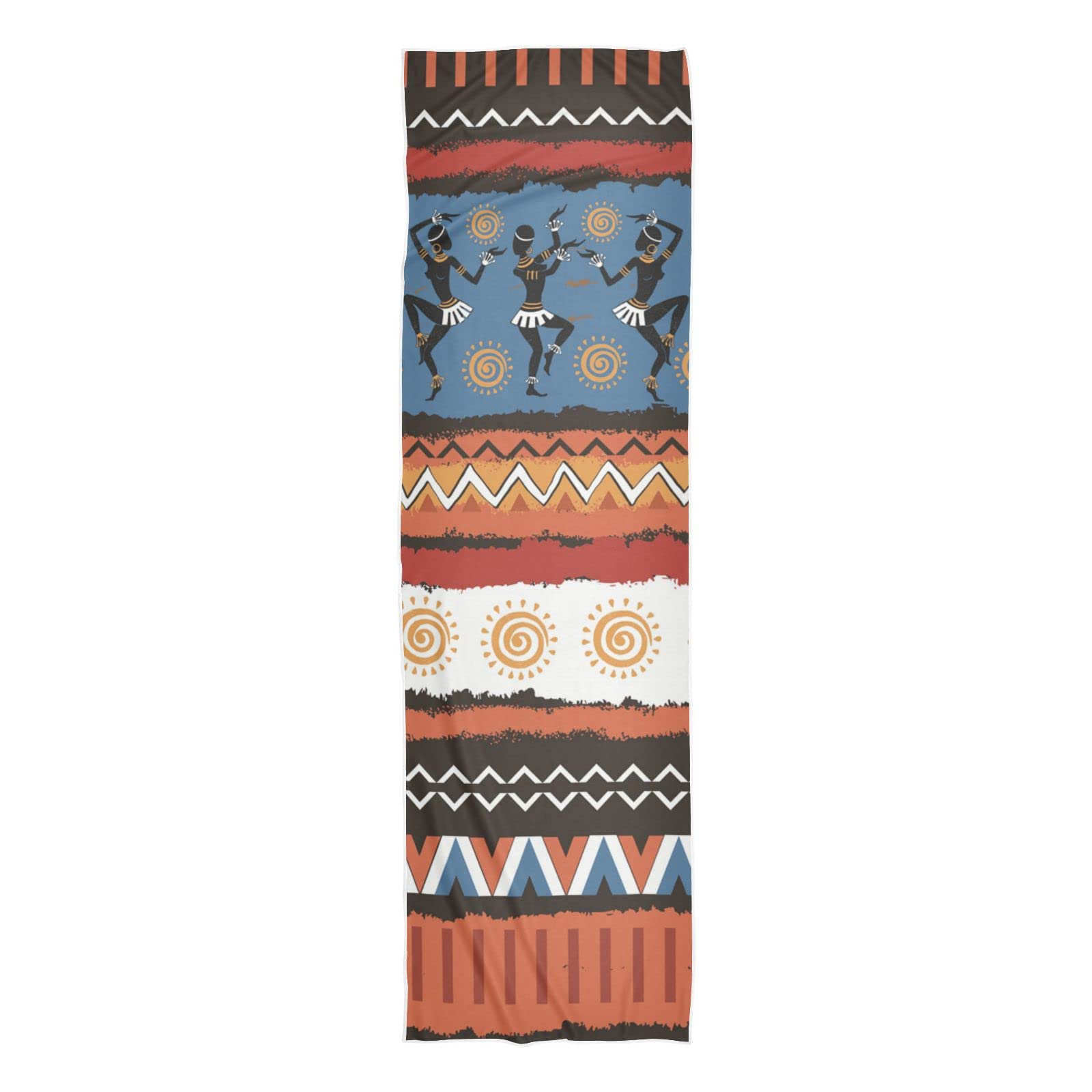 Cooling Sports Towels for Gym & Workout - Quick Dry, Breathable & Lightweight Sweat Towels with African Geometric Design - Perfect for Running, Yoga, and Outdoor Activities