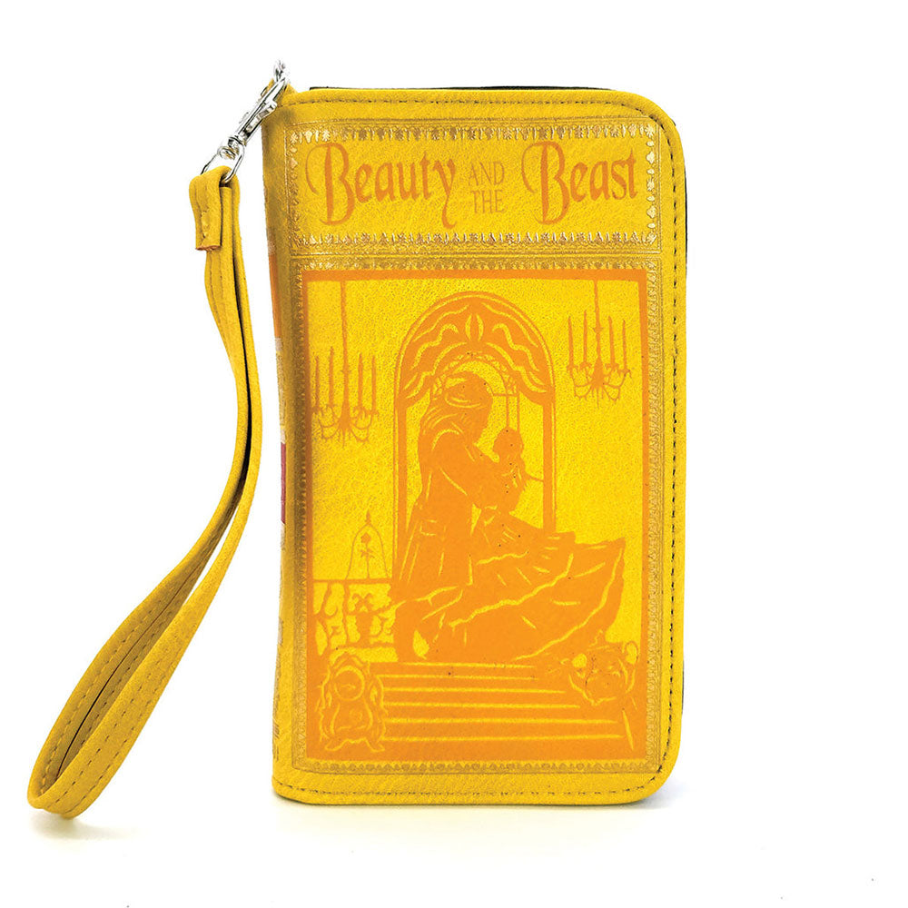 Disney Beauty and the Beast Book Wallet Wristlet - Fashionable Clutch Purse for Women | Perfect for Cosplay, Disney Trips, and Everyday Use