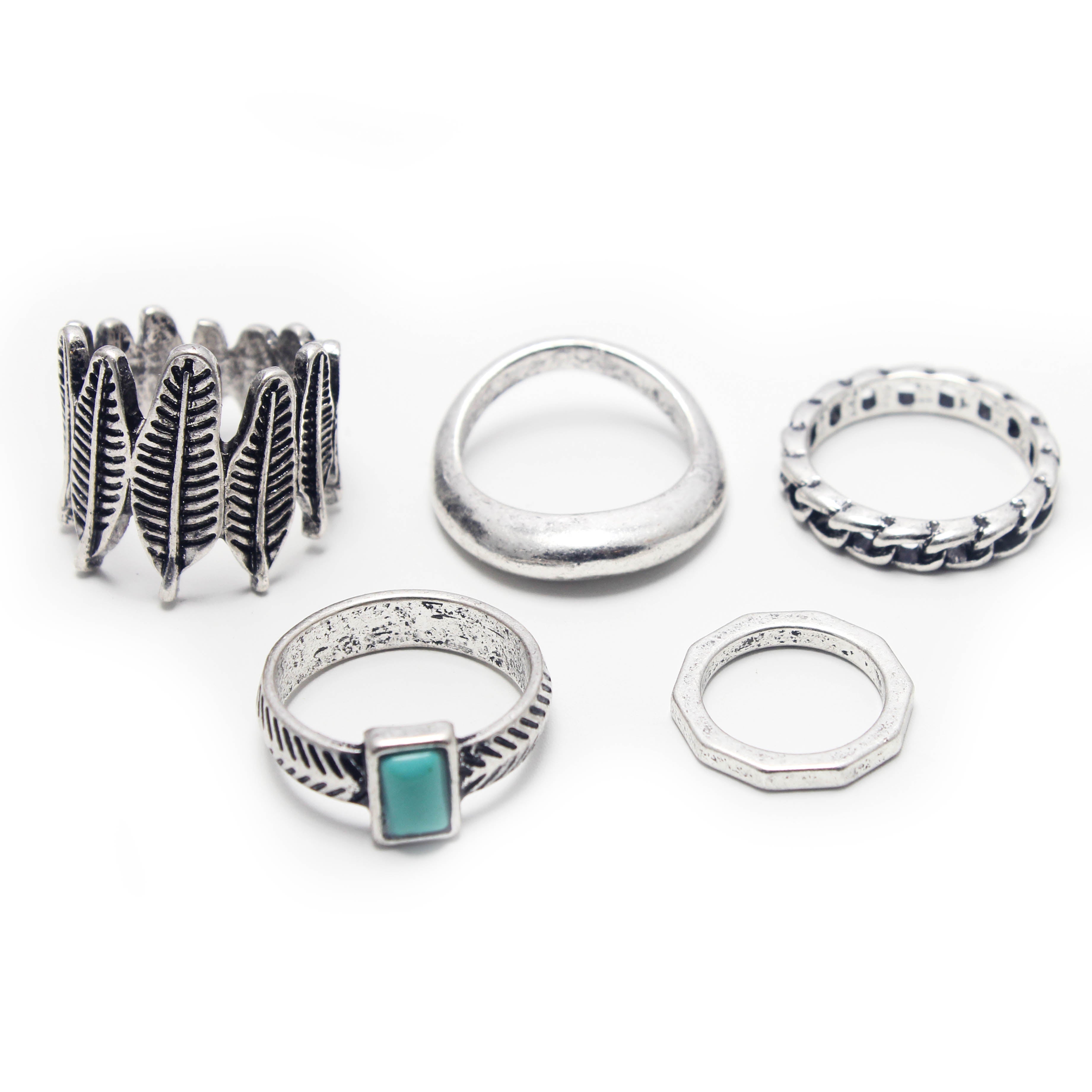 5-Piece Stackable Ring Set - 27 Unique Designs for Women | Trendy & Elegant Jewelry for Everyday Wear, Parties & Special Occasions