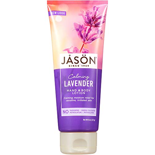 Jason Hand & Body Lotion - Calming Lavender Scent, 8 Oz Bottle for Dry Skin, Moisturizing & Relaxing - Perfect for Daily Use, Spa Nights & Gift Sets