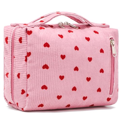 Corduroy Heart Pink