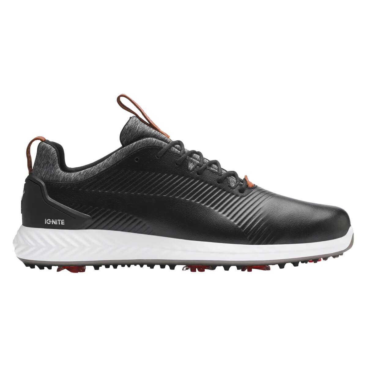 PUMA Men's Ignite Pwradapt 2.0 Golf Shoes - Leather Spiked for Course Performance