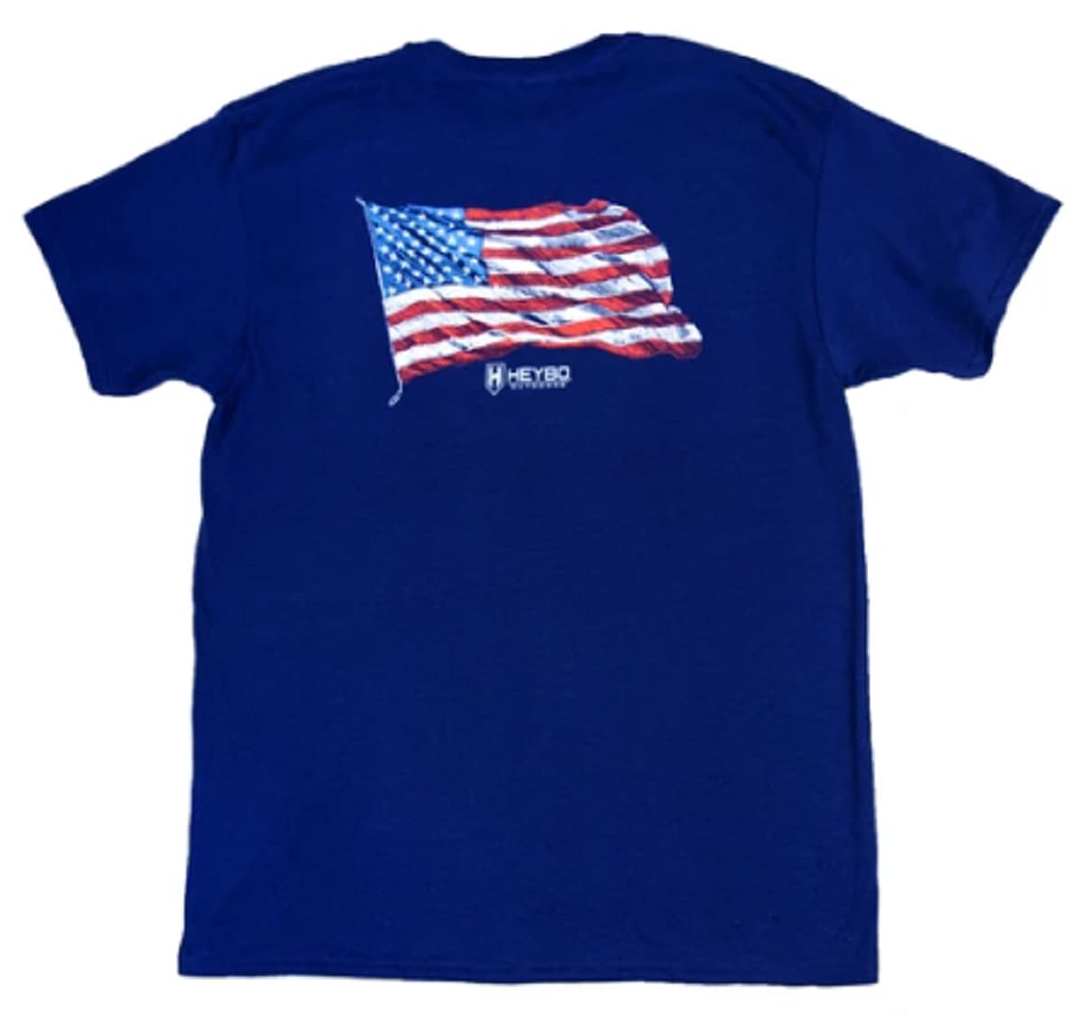 Heybo USA Flag SS T-Shirt - Patriotic American Flag Graphic Tee for Men & Women | Perfect for 4th of July, Memorial Day & Outdoor Activities