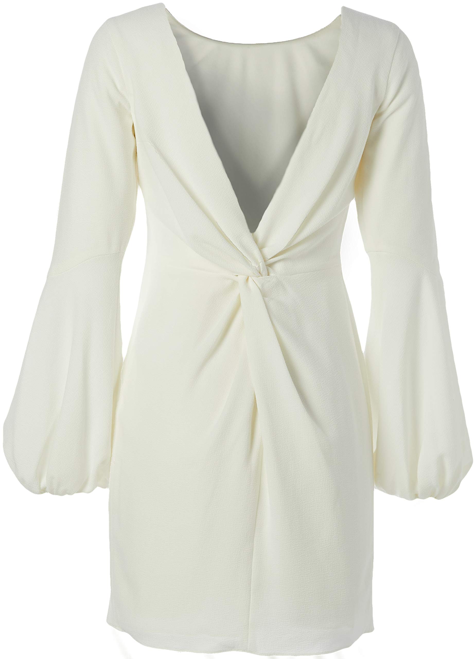 Dress the Population Women's Bodycon Silhouette Special Occasion Dress - White, Medium US - Perfect for Cocktail Parties, Weddings & Evening Events