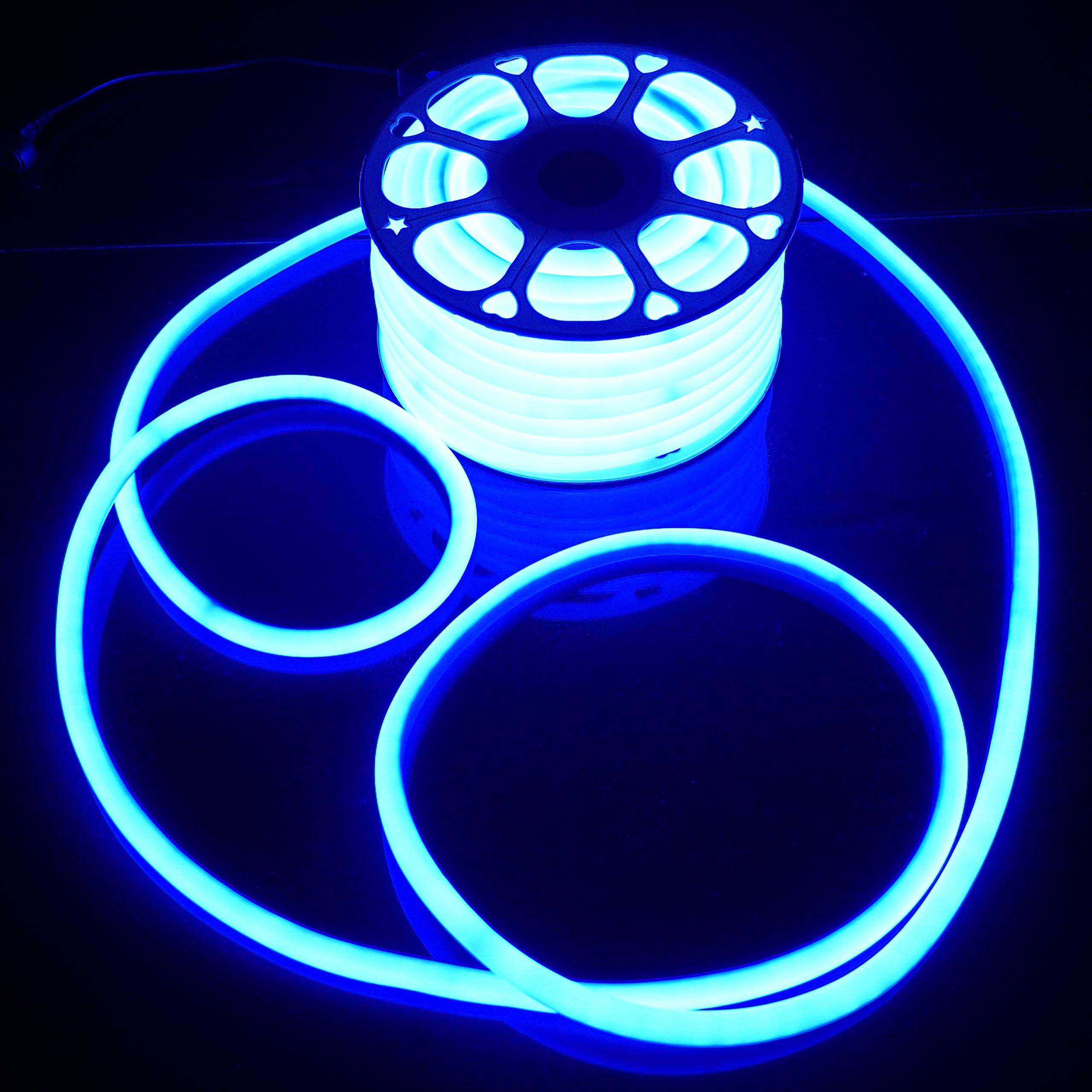 Russell LED Neon Rope Lights - 100FT Waterproof Flexible Tube for Home & Party Decor