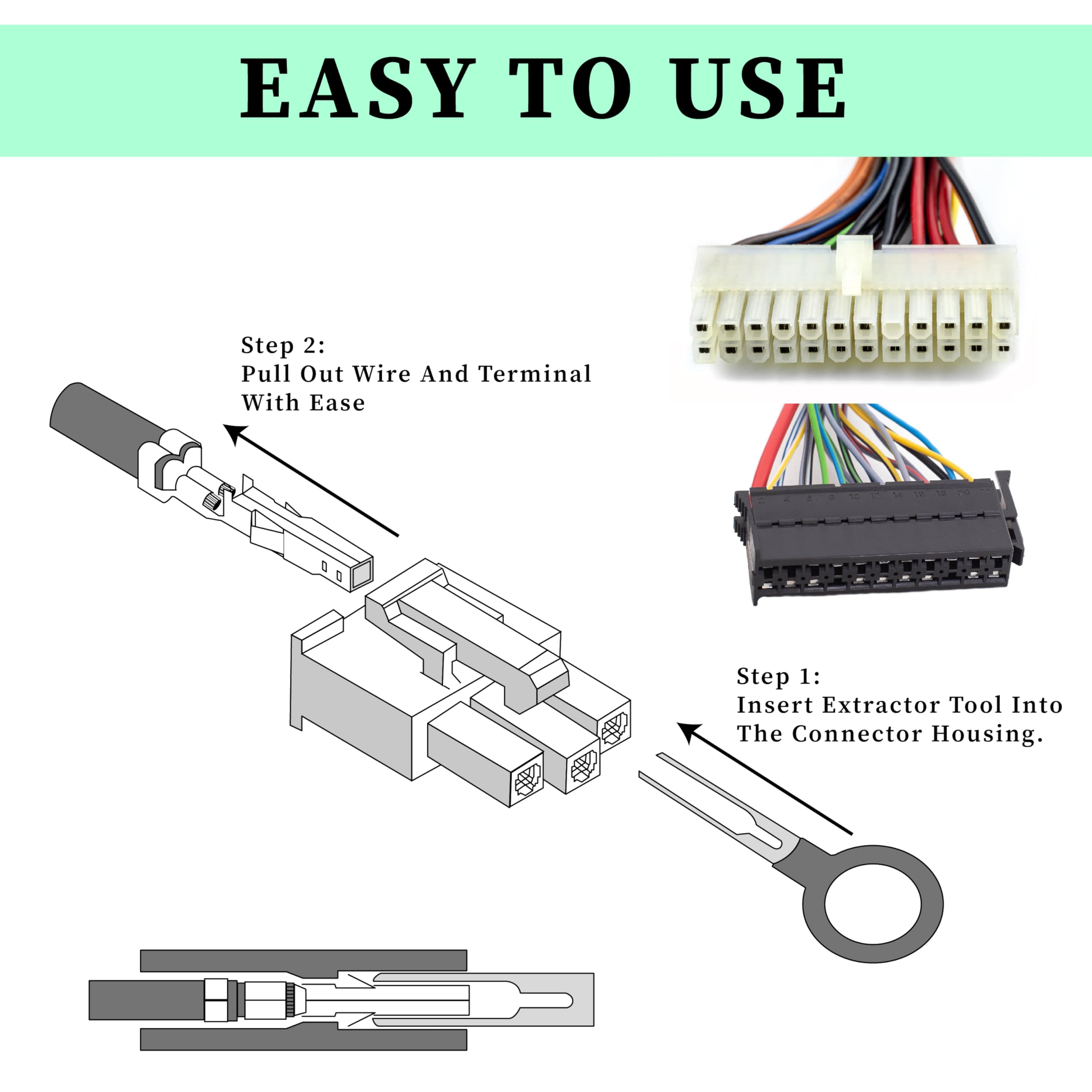 82 PCS Terminal Removal Tool Kit - Automotive & Home Appliance Electrical Pin Extractor Set for Wire Connectors | Professional Depinning Tools for Car Repair, Electronics & DIY Projects