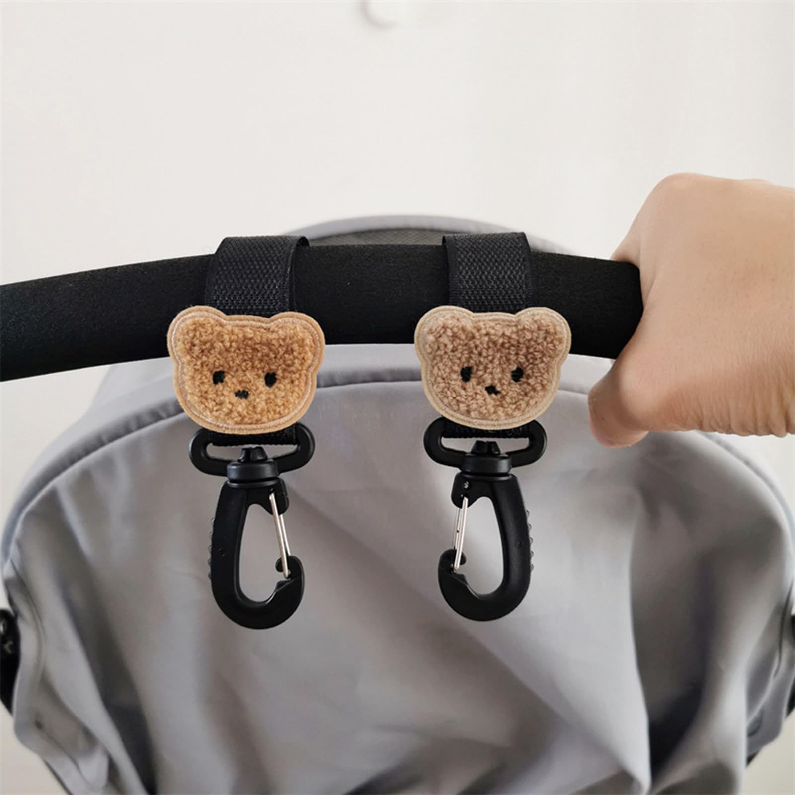 Durable Diaper Bag Hooks with Clips - Multi-Purpose Pram, Pet Cart & Shopping Bag Hangers for Handbags, Strollers & More | Perfect for Diaper Bags, Grocery Shopping & Outdoor Activities