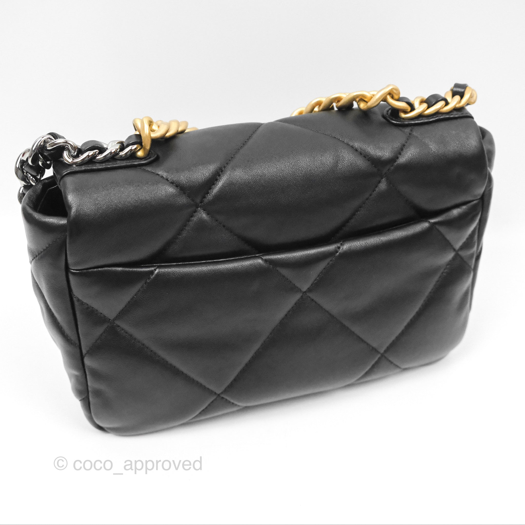 Chanel 19 Small Black Mixed Hardware Flap Bag - Luxury Designer Handbag for Women | Perfect for Everyday Use, Work & Special Occasions
