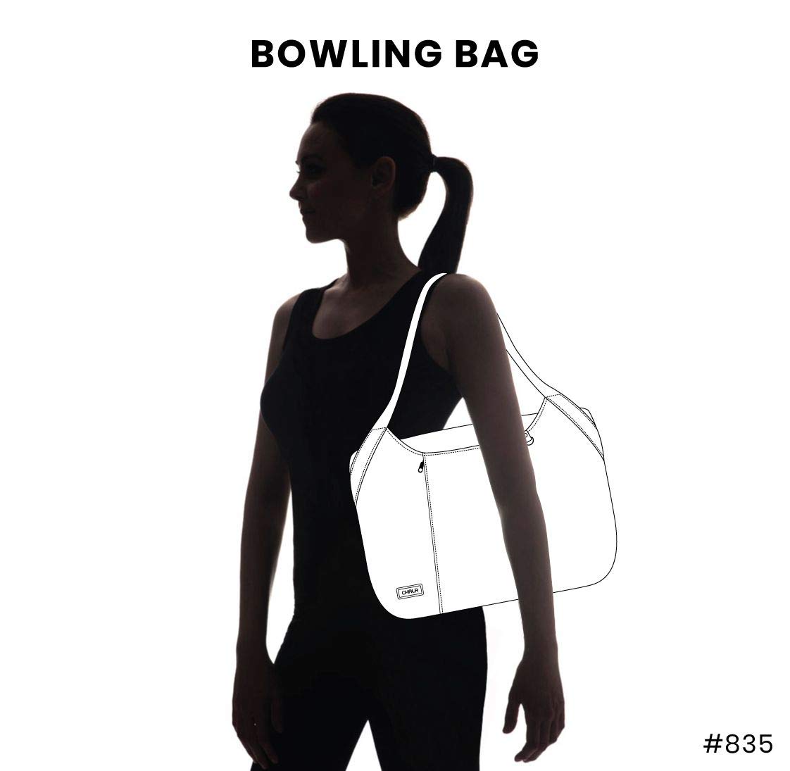 Chala Bowling Bag - Genuine Alligator Leather - Dusty Rose - Perfect for Bowling, Travel & Everyday Use