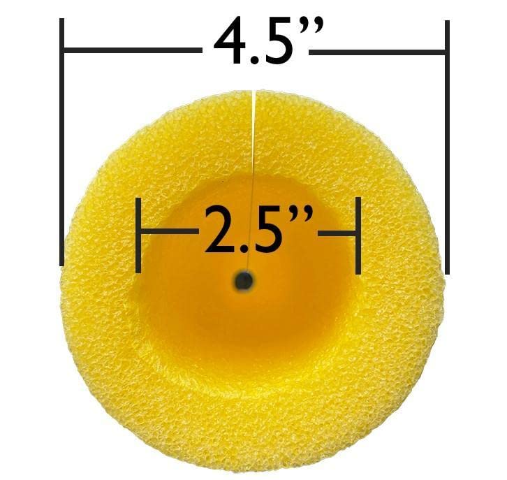 Oodles of Noodles Large Diameter Pre-Slit Clamp Foam Protection (12 Pack) - Pipe Insulation, Cable Management & DIY Projects