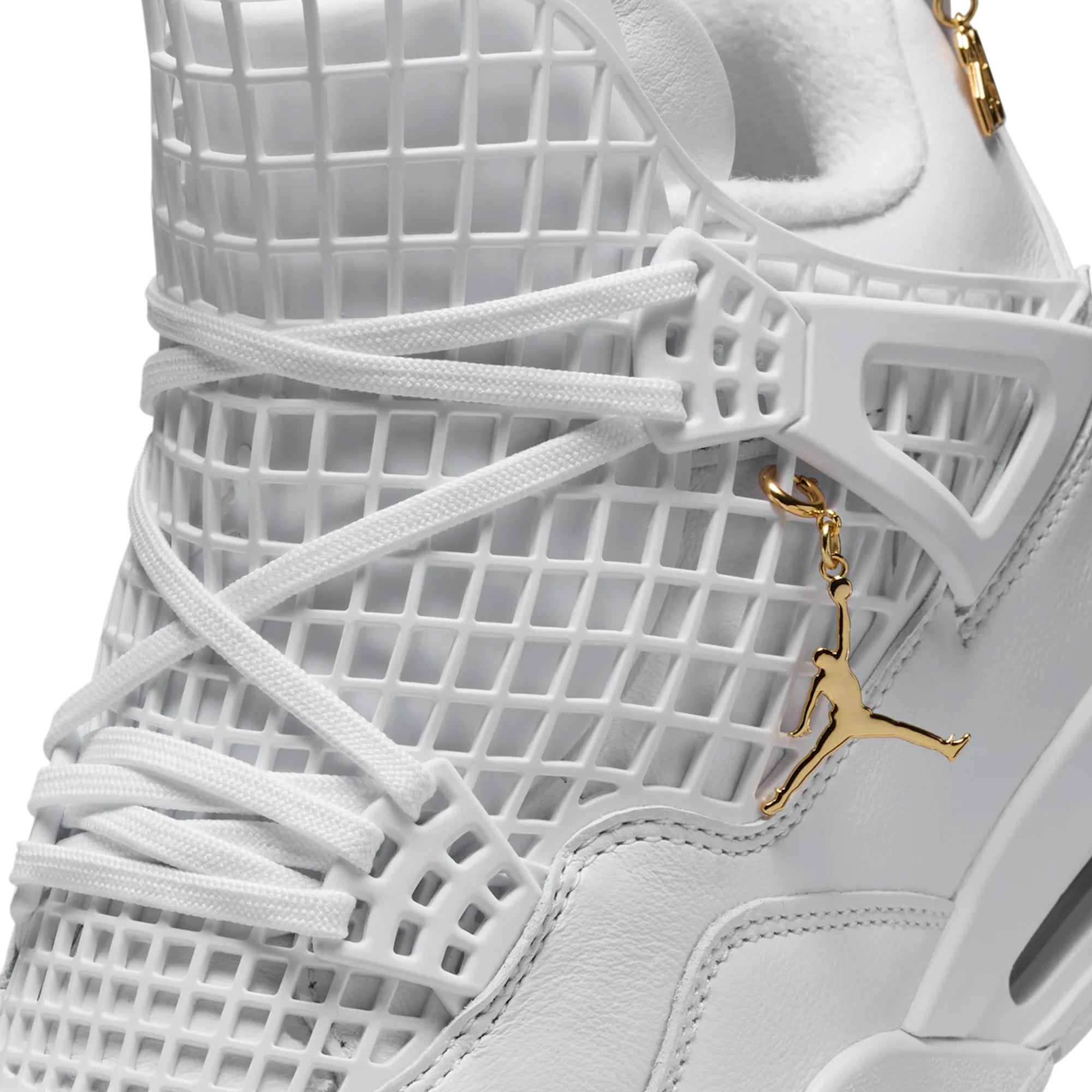 Air Jordan 4 Retro 'White Net' Women's Basketball Shoes 2024 - Stylish Sneakers for Casual Wear, Gym & Street Fashion