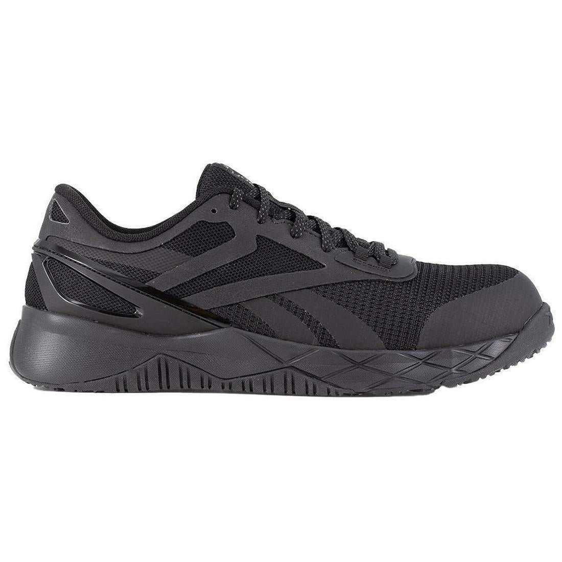 Nanoflex Tr Composite Toe Athletic Work Shoes for Men - Lightweight Safety Shoes with Slip Resistant & Electrical Hazard Protection - Perfect for Construction, Warehouse & Industrial Work (Black)