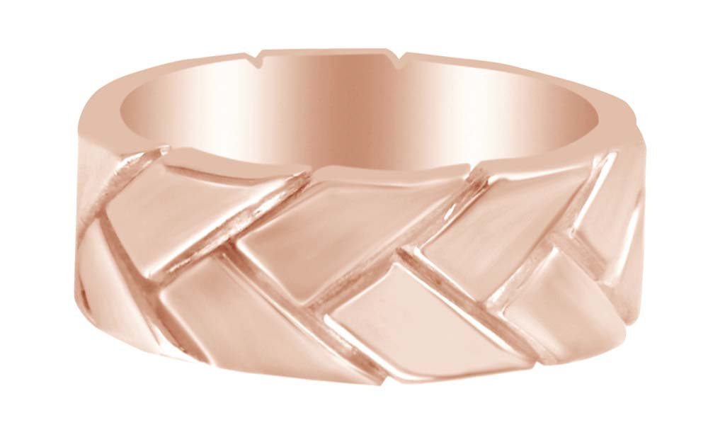 AFFY 9mm Men's 14k Gold Plated Sterling Silver Wedding Band Ring - Perfect for Engagement, Anniversary & Everyday Wear