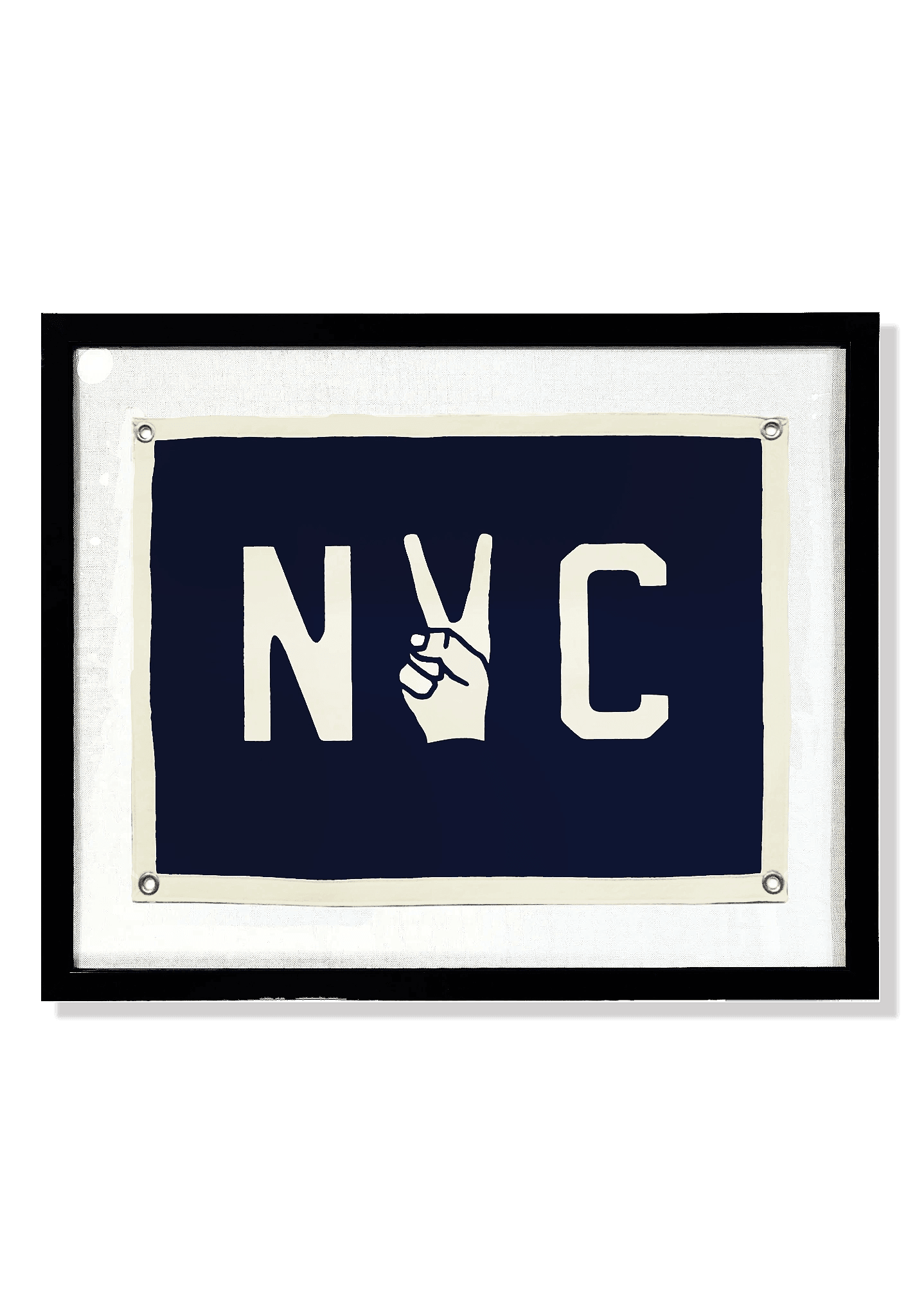 Handmade NYC Peace Wool Felt Pennant Flag - Vintage Wall Decor for Home, Office & Dorm Room - Perfect for Sports Fans, Collectors & Gift Giving