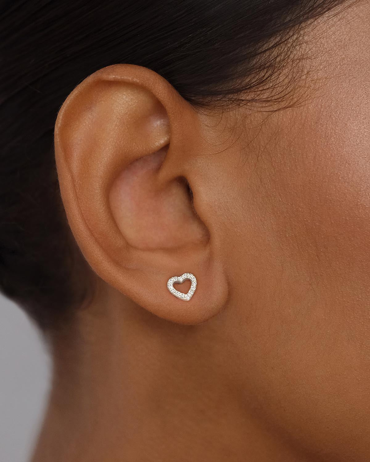14K Solid Gold Eternal Love Diamond Stud Earrings for Women - Dainty & Elegant Jewelry Gift for Anniversary, Valentine's Day & Special Occasions