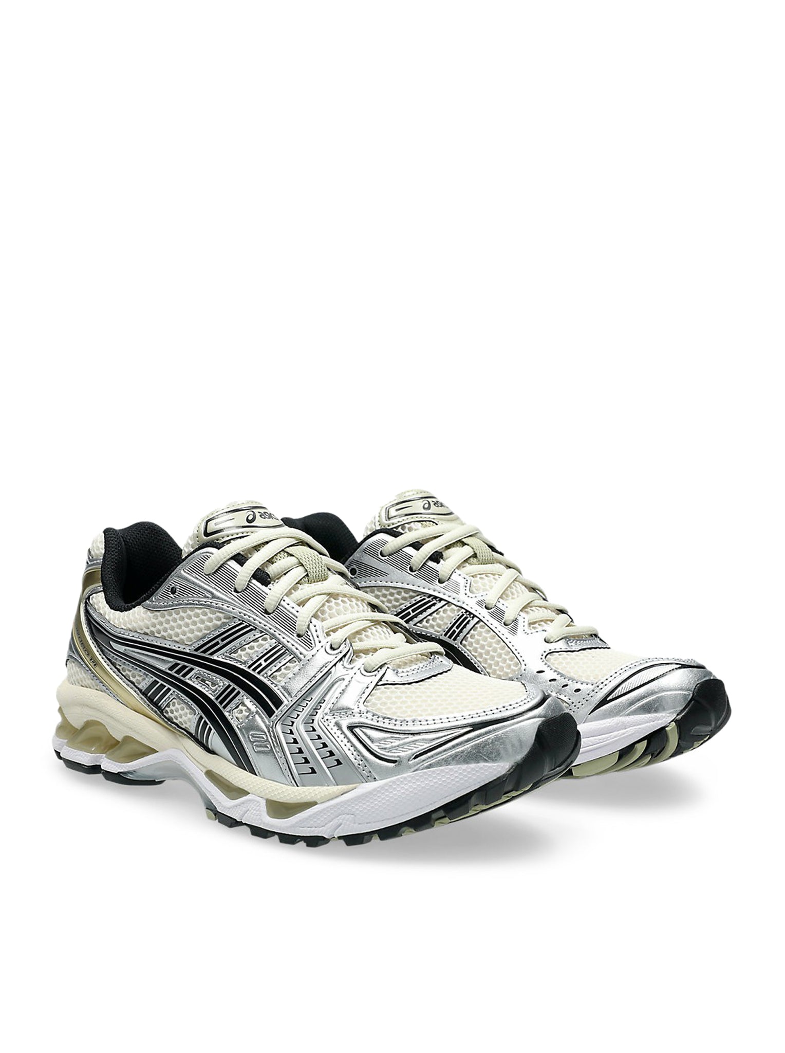 ASICS GEL-Kayano 14 Running Shoes - Nude Neutrals (1203A537-200) | Birch Pure Silver | Lightweight Cushioning for Long-Distance Running & Gym Workouts