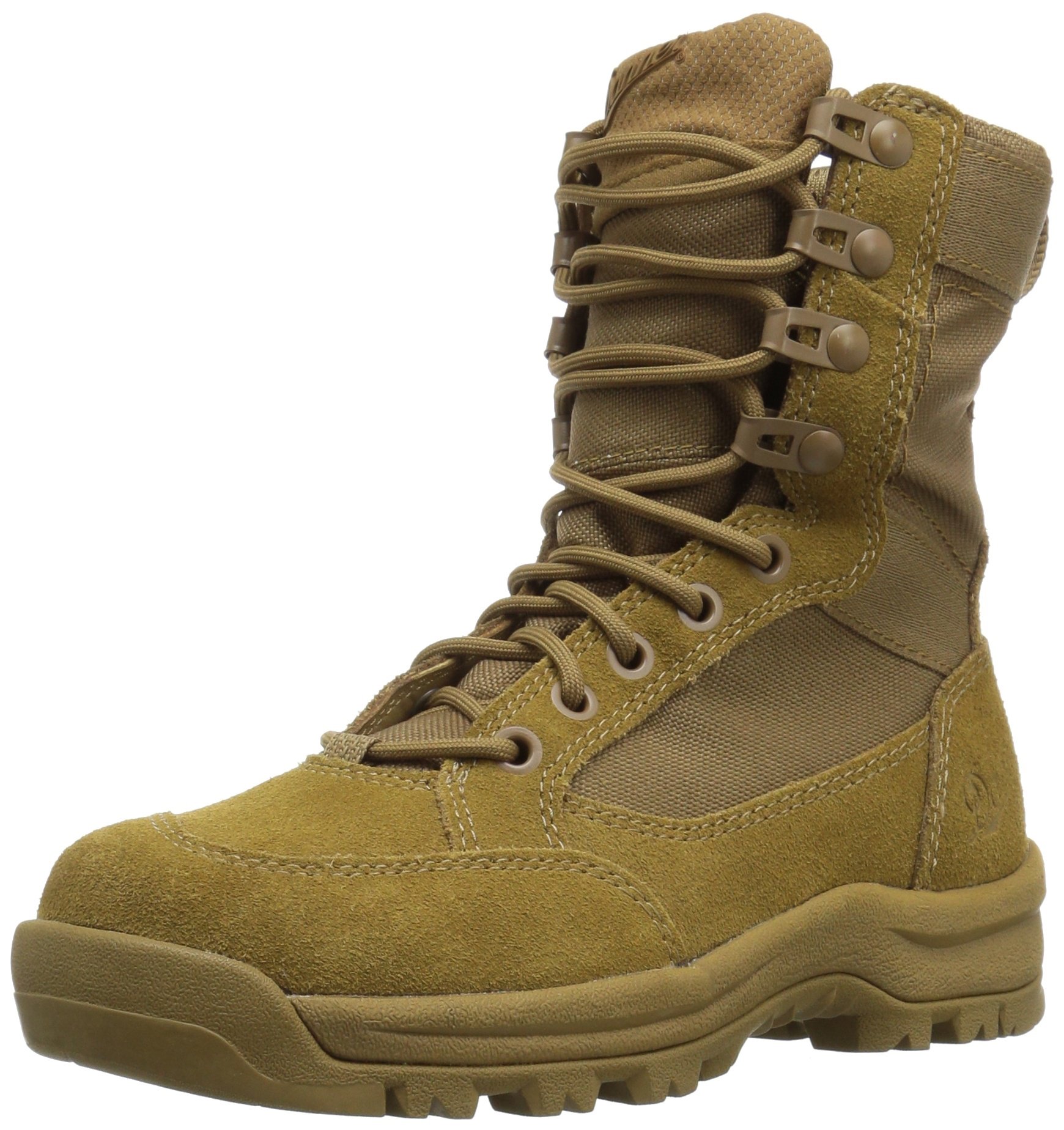 Danner Tanicus Military Boots for Men - Waterproof Rough-Out Leather & 1000D Nylon Tactical Boots with Slip-Resistant Outsole & Comfort Footbed - AR 670-1 Certified Combat Boots for Hiking, Work & Outdoor Activities