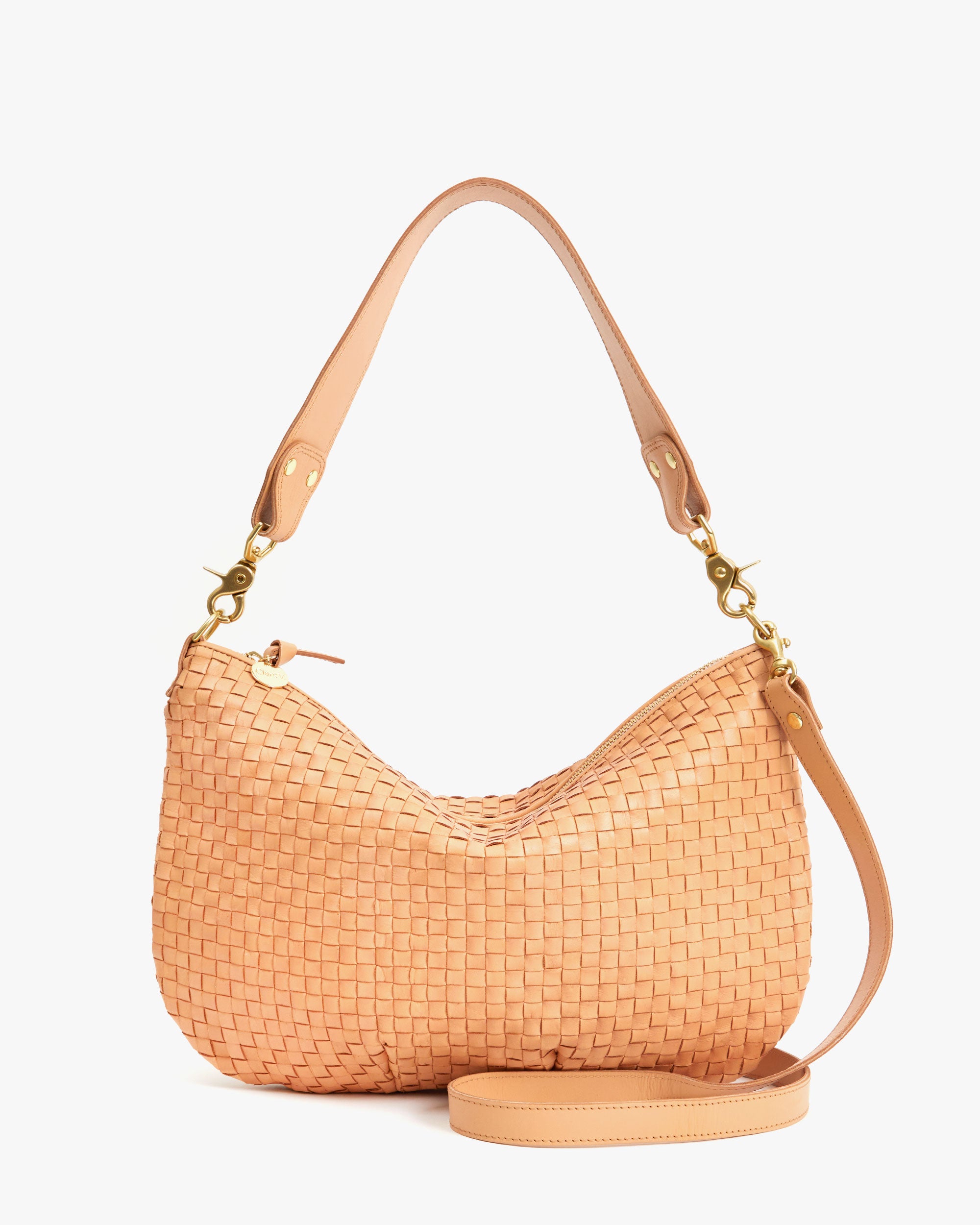 Moyen Messenger Bag - Stylish Bisque Woven Checker Pattern Crossbody Purse for Women | Perfect for Work, Travel & Everyday Use