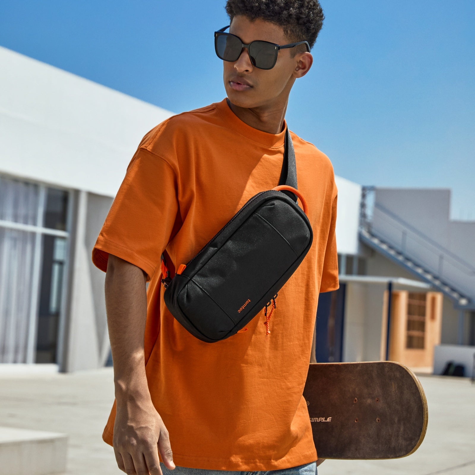 GameOn G49 Nintendo Switch 2 Sling Bag - Compact & Water-Resistant Carrying Case for Switch Console & Accessories - Perfect for Travel, Commuting & Gaming On-The-Go