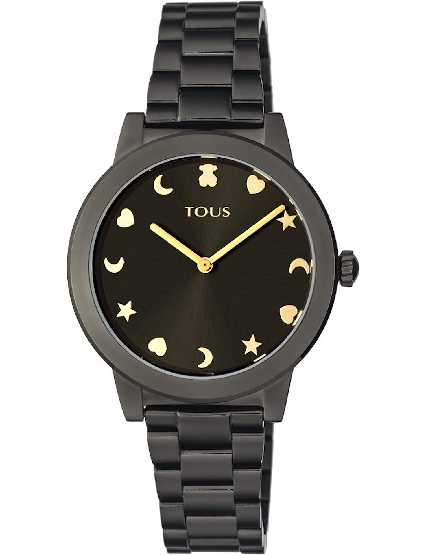TOUS Night Watch IPG ESF Black Stones Bracelet for Women - Elegant Crystal Beaded Wristband for Evening Parties, Date Nights & Special Occasions