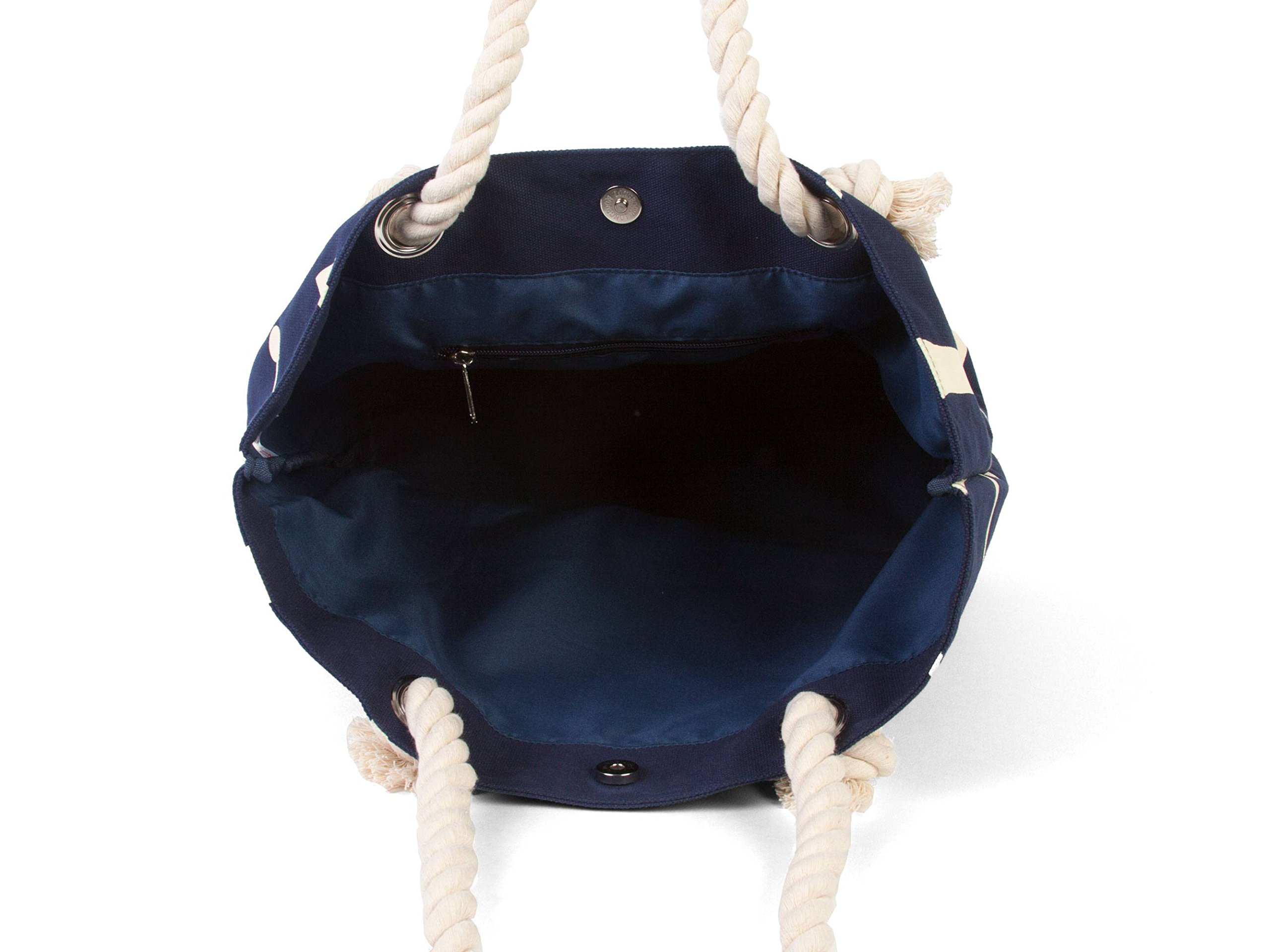 Stylish Anchors Wide Beach Tote Bag - Large Waterproof Summer Beach Bag for Women, Perfect for Pool, Travel & Shopping