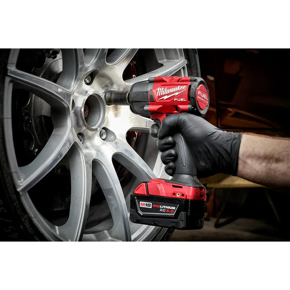 Milwaukee 2962-20 M18 FUEL 1/2 Inch Mid Torque Impact Wrench with Friction Ring - Perfect for Automotive Repair, Construction, and DIY Projects