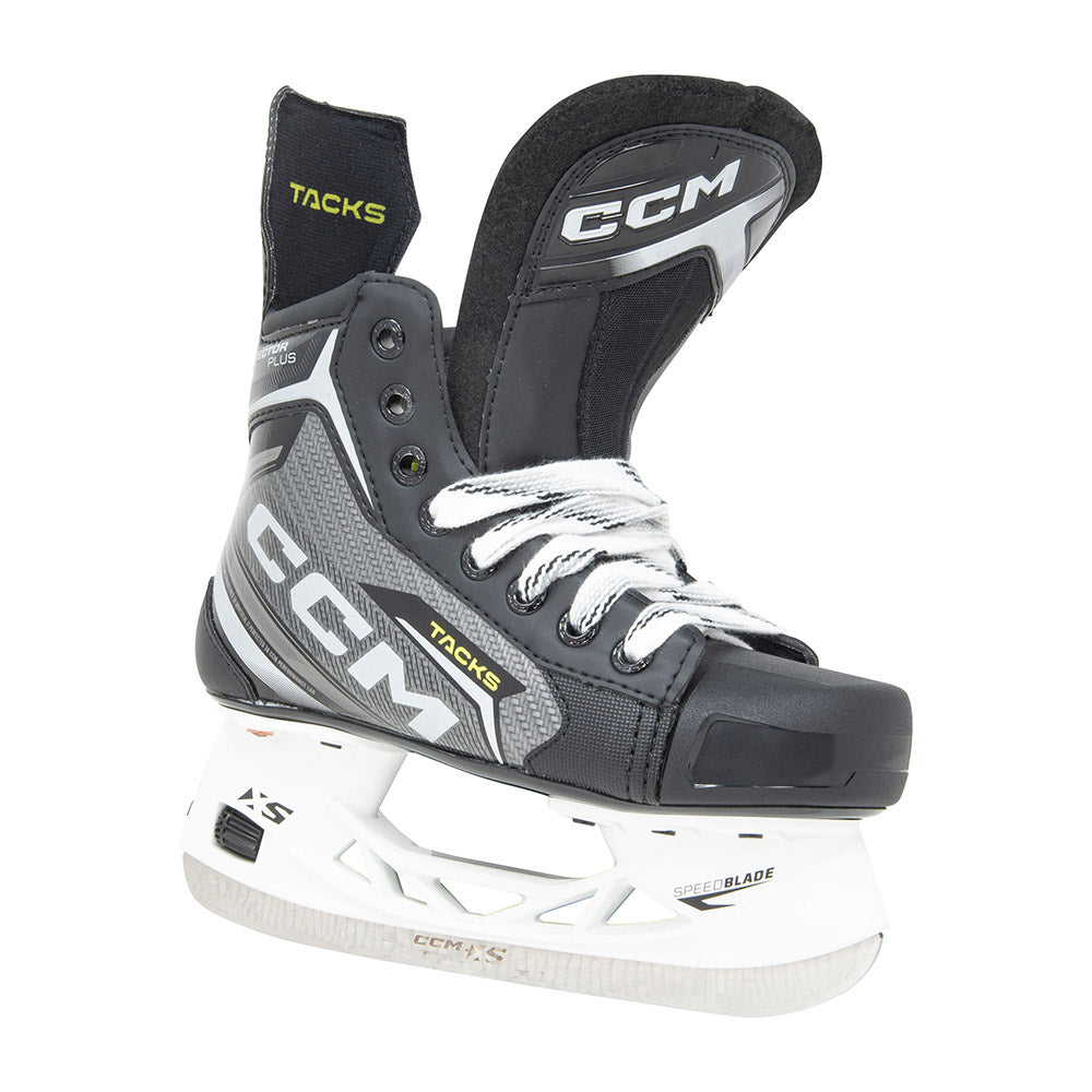 CCM Tacks Vector Plus 2024 Junior Ice Hockey Skates - Lightweight Performance Skates for Youth Players - Perfect for Ice Rink Training & Competitive Games