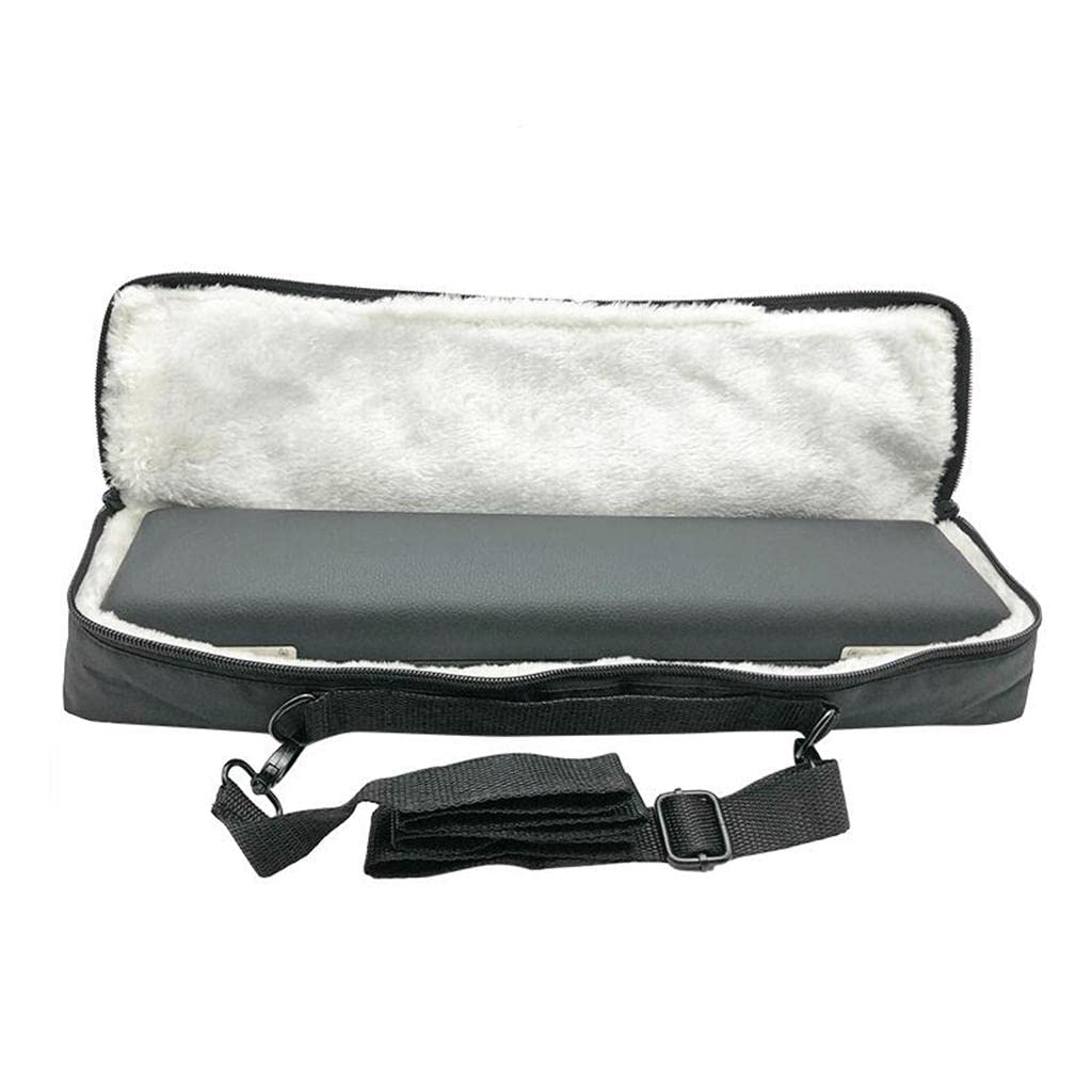 Black Rockible Flute Case with 17 Holes - Portable Flute Accessories Pouch for Flute Players - Perfect for Music Lessons, Performances & Travel