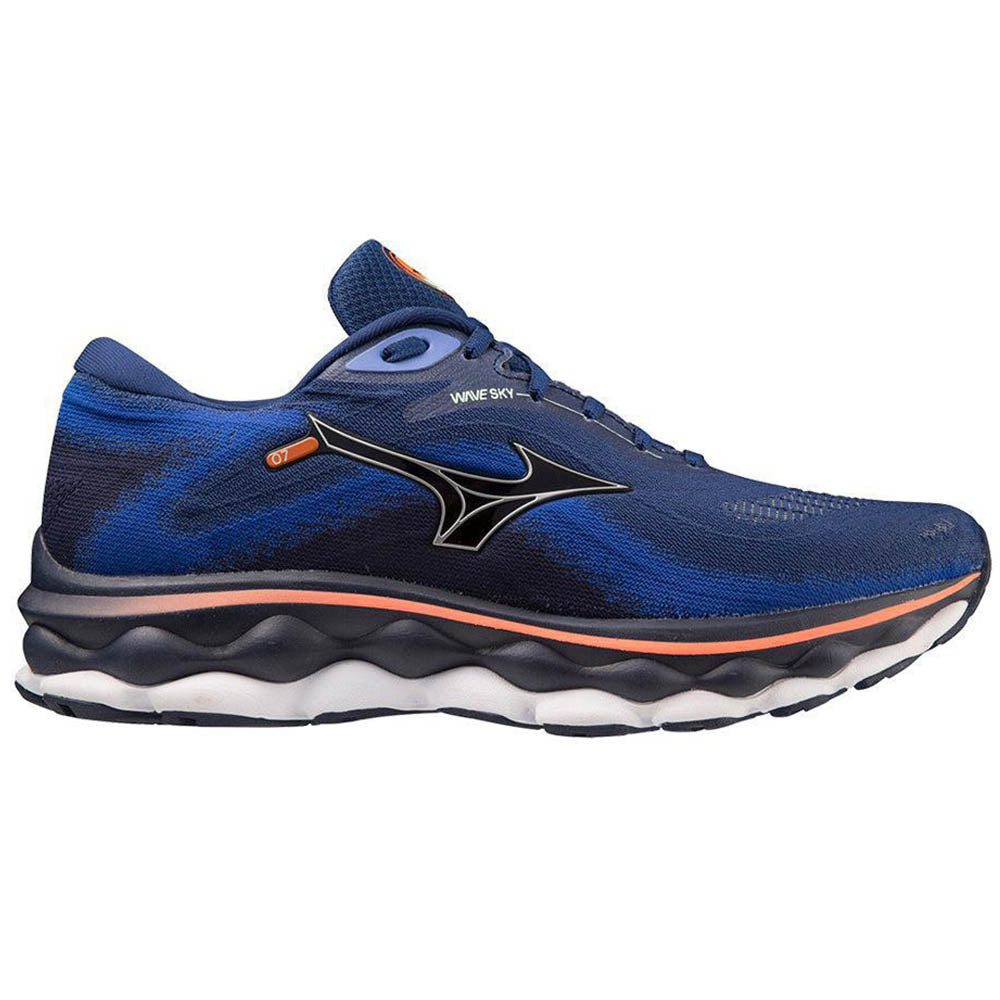 Mizuno Wave Sky 7 Running Shoes for Men - Lightweight Cushioned Road Running & Training Shoes for Marathon, Jogging & Gym Workouts