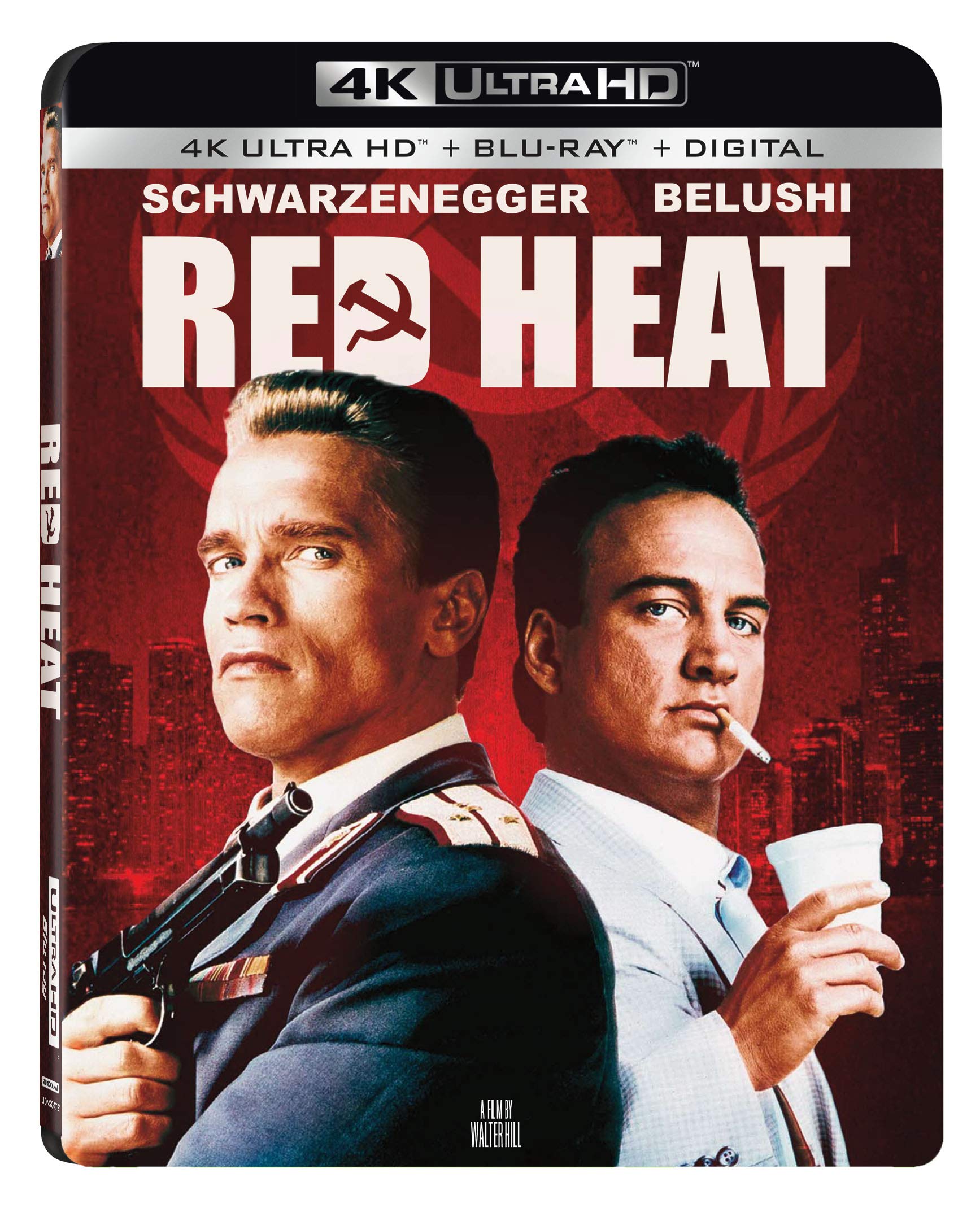 Red Heat [4K UHD] Blu-ray Movie - Action Thriller Film Starring Arnold Schwarzenegger - Perfect for Movie Nights & Home Theater Collections