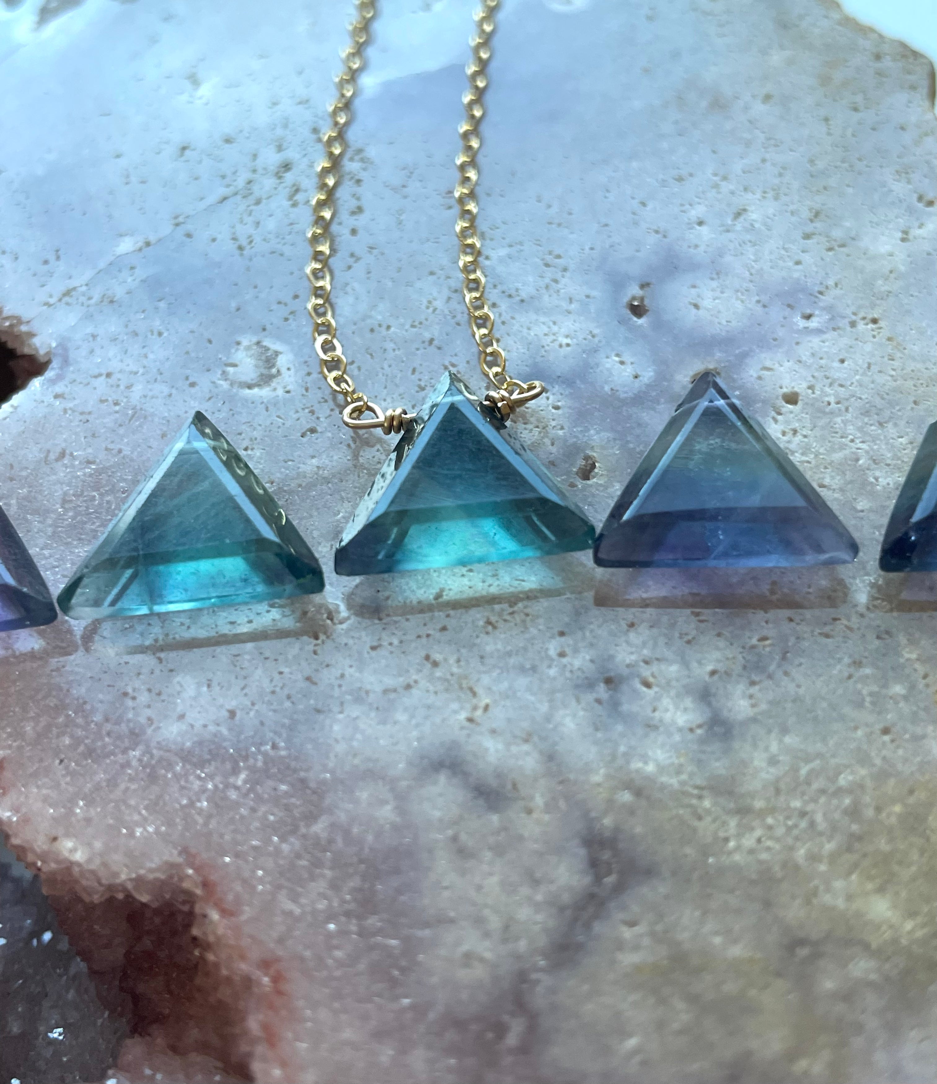 Rainbow Fluorite Necklace - Healing Crystal Jewelry for Women, Natural Stone Pendant for Chakra Balancing & Positive Energy - Perfect for Meditation, Yoga & Spiritual Gifts