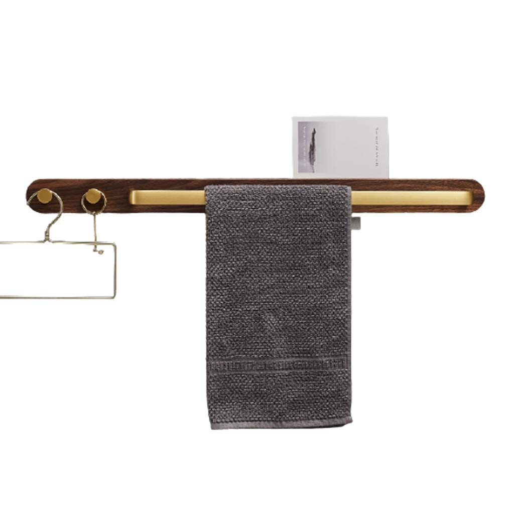 Aluminum Wall Mounted Towel Bar - 68cm Bathroom Towel Rack & Holder for Locker Room, Spa, Gym Storage - Durable Shelf Hook Accessories for Home & Commercial Use