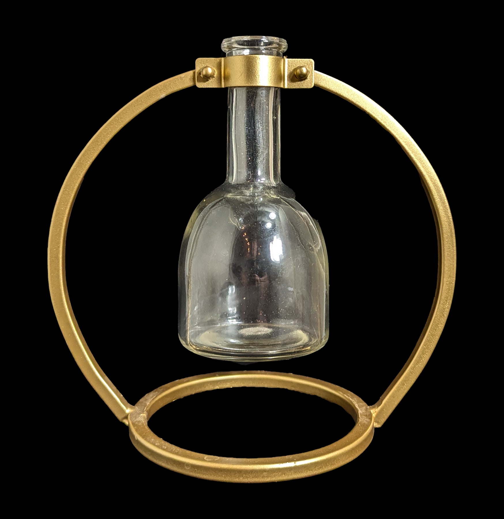 Capstone Brass Bud Vase - Elegant Floral Holder for Home Decor, Wedding Centerpieces & Table Arrangements