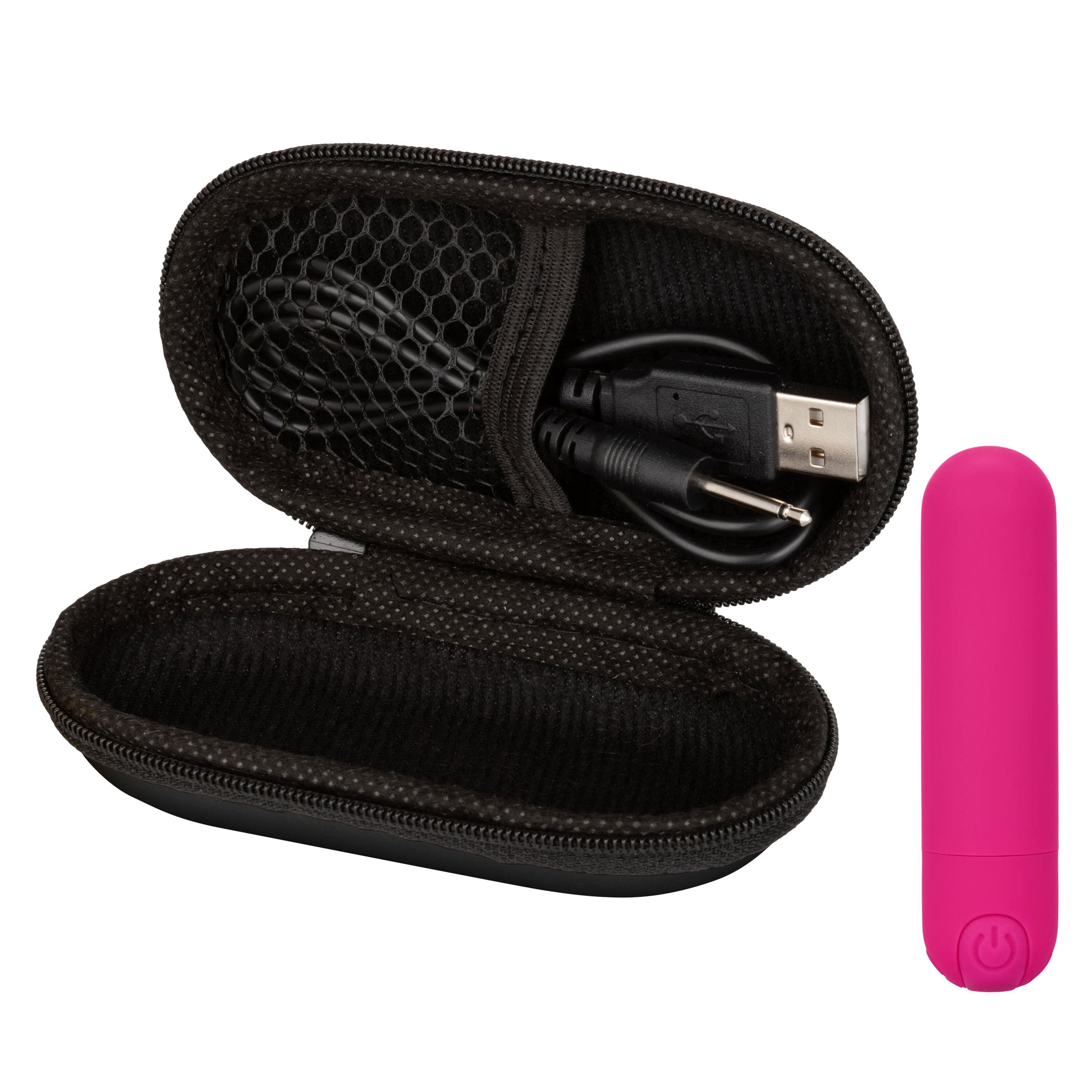 Rechargeable Hideaway Bullet Vibrator - Pink | Discreet Personal Massager for Women | Perfect for Solo Play & Couples Use