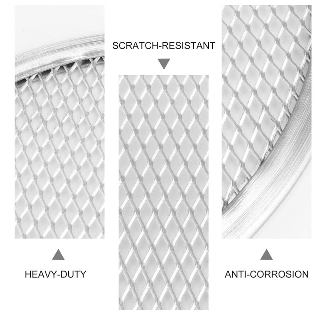NUOBESTY 2-Pack 16 Inch Aluminum Pizza Baking Screen - Nonstick Seamless Round Mesh Pizza Pan for Oven Baking | Perfect for Homemade Pizza, Restaurant Use & Commercial Kitchens