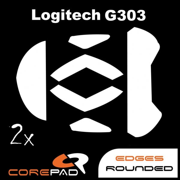 Corepad Skatez Mouse Feet for Logitech G303 Daedalus Apex - Ultra Smooth Gliding Feet for Gaming Mice - Perfect for FPS, MOBA, and Esports Gaming