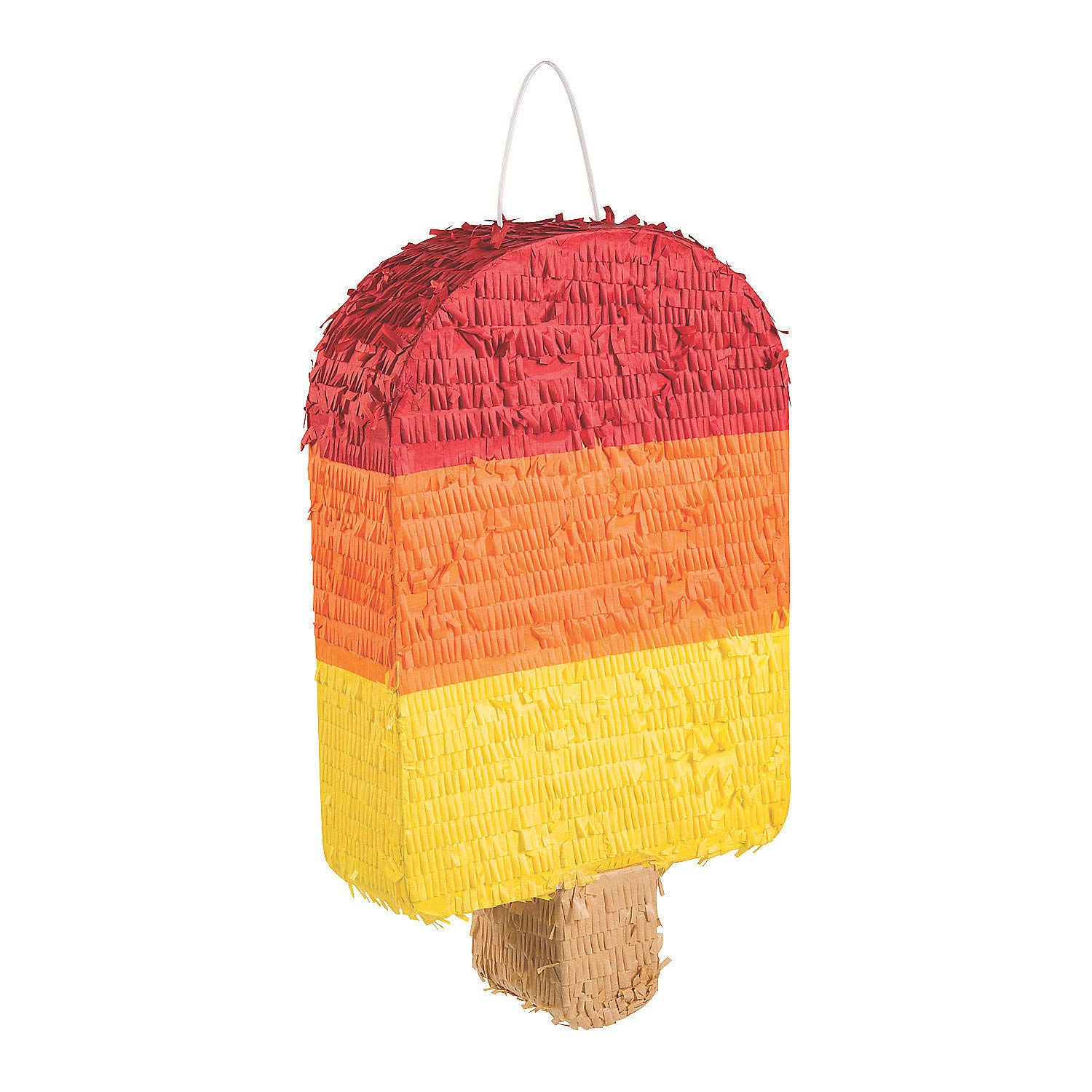 Colorful Popsicle-Shaped Piñata - Fun Party Supplies for Kids Birthday, Summer & Backyard Celebrations - Perfect for Pinata Games, Candy Fillings & Festive Decorations