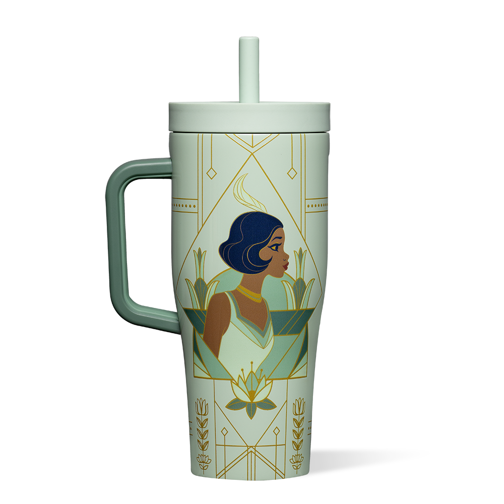 Disney Princess Leakproof Cruiser Water Bottle for Kids - BPA-Free Stainless Steel Insulated Tumbler with Straw - Perfect for School, Travel, and Outdoor Activities