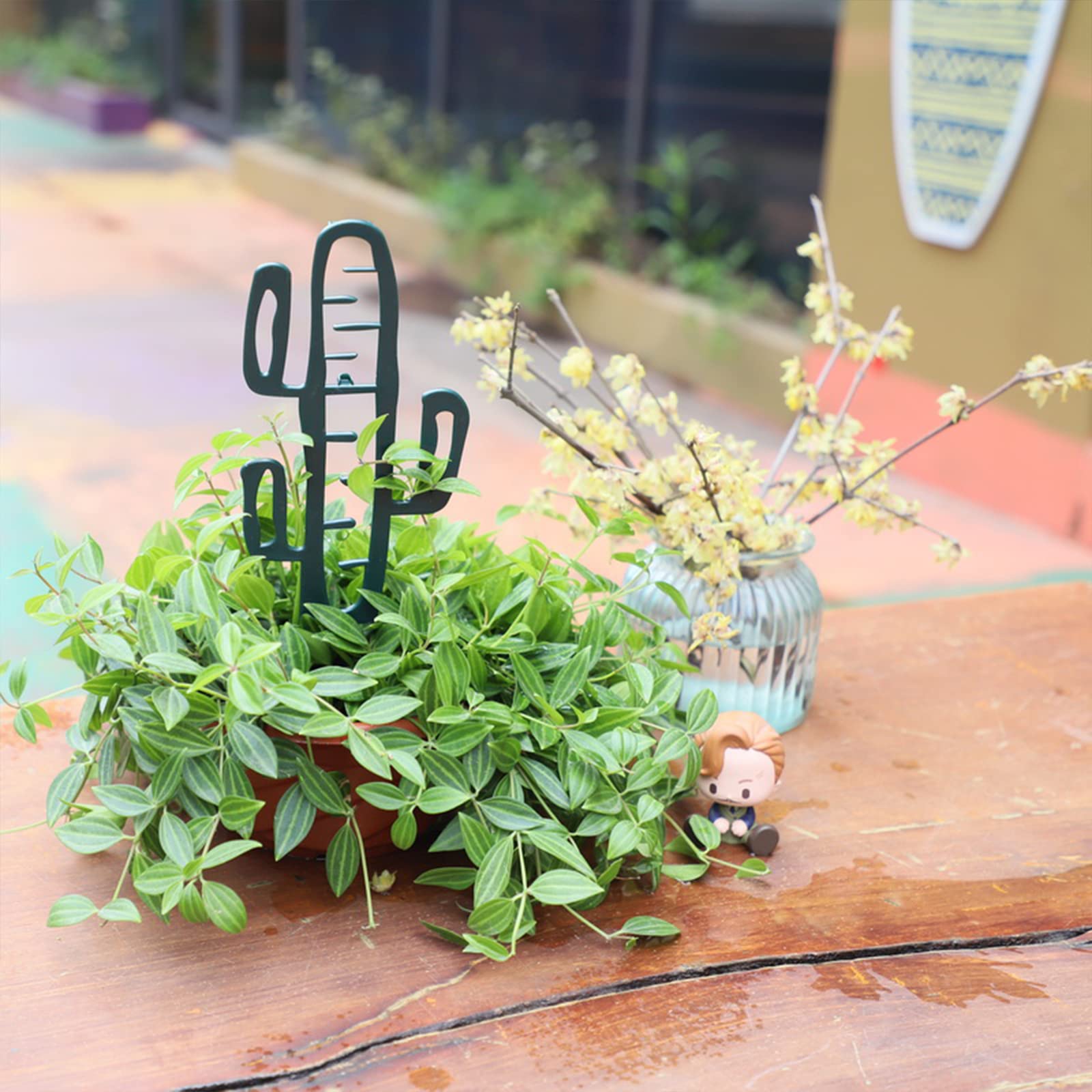 6 Pack Mini Garden Trellis for Climbing Plants - Small Plant Support for Potted Indoor Outdoor Plants | Perfect for Tomatoes, Cucumbers, Roses & Vining Flowers