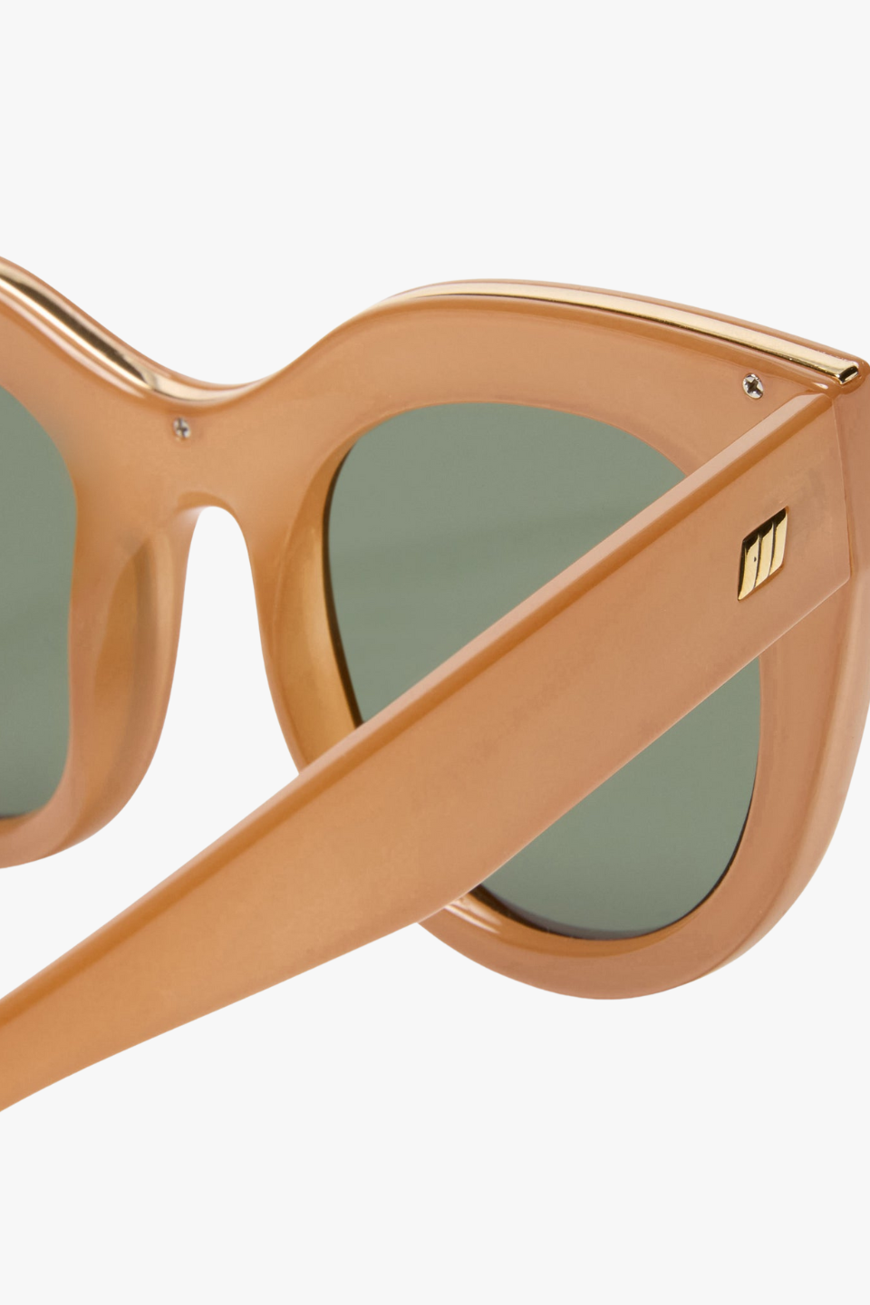 Air Heart Cat Eye Sunglasses with Caramel Khaki Lenses - Trendy Retro Style for Women, UV Protection - Perfect for Beach, Driving & Outdoor Fashion