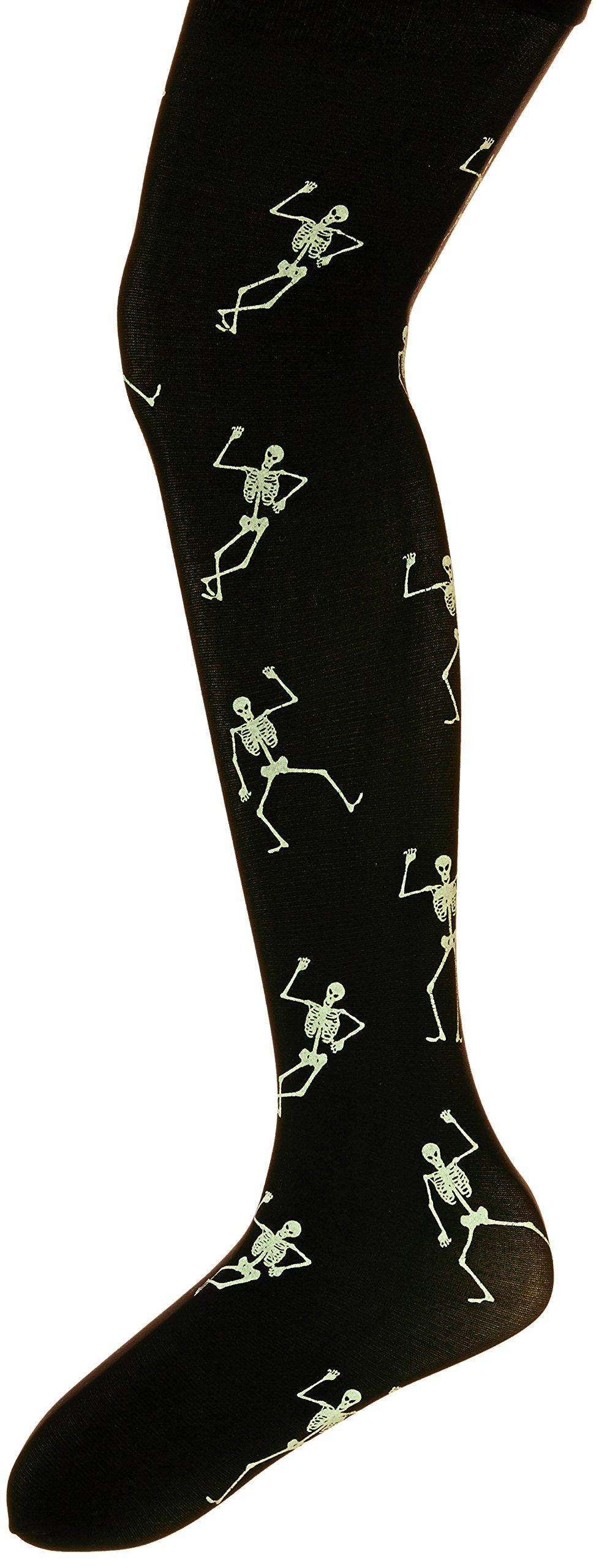 Glow In The Dark Skeleton Tights for Girls - Fun Halloween Costume & Dancewear - Perfect for Trick-or-Treating, Parties & Dance Performances
